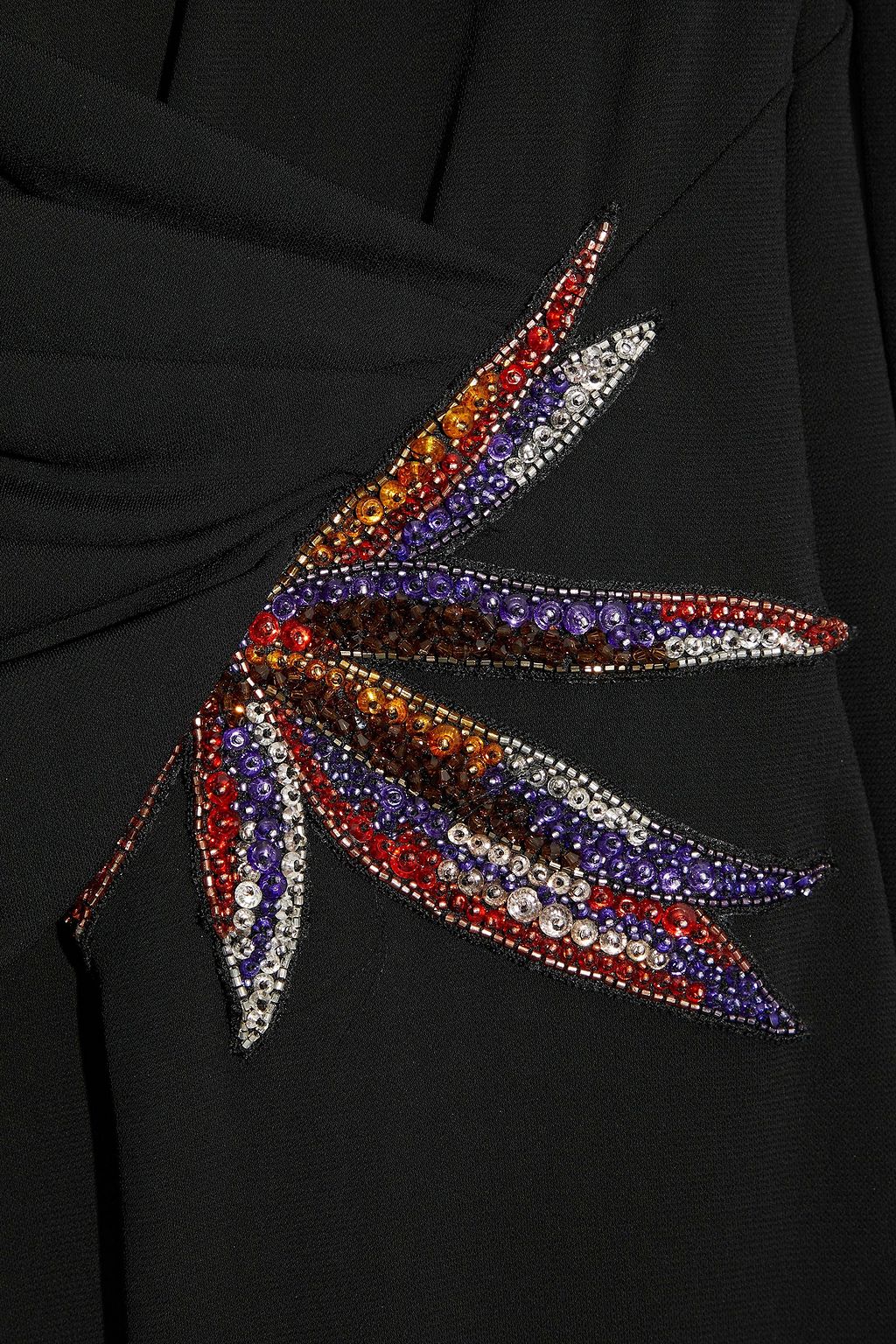 PUCCI Embellished ruched jersey mini dress
