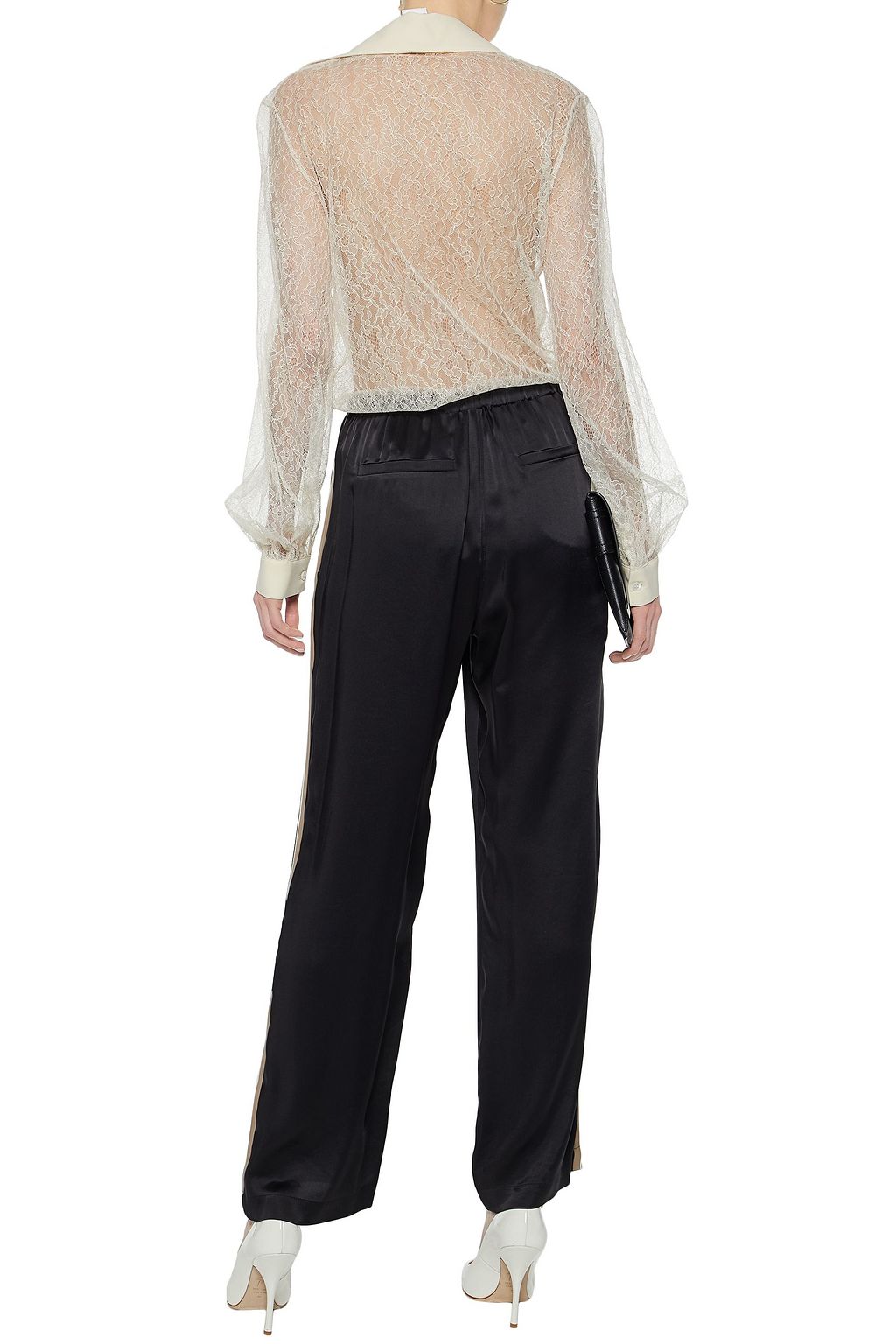 BRUNELLO CUCINELLI Satin wide-leg pants