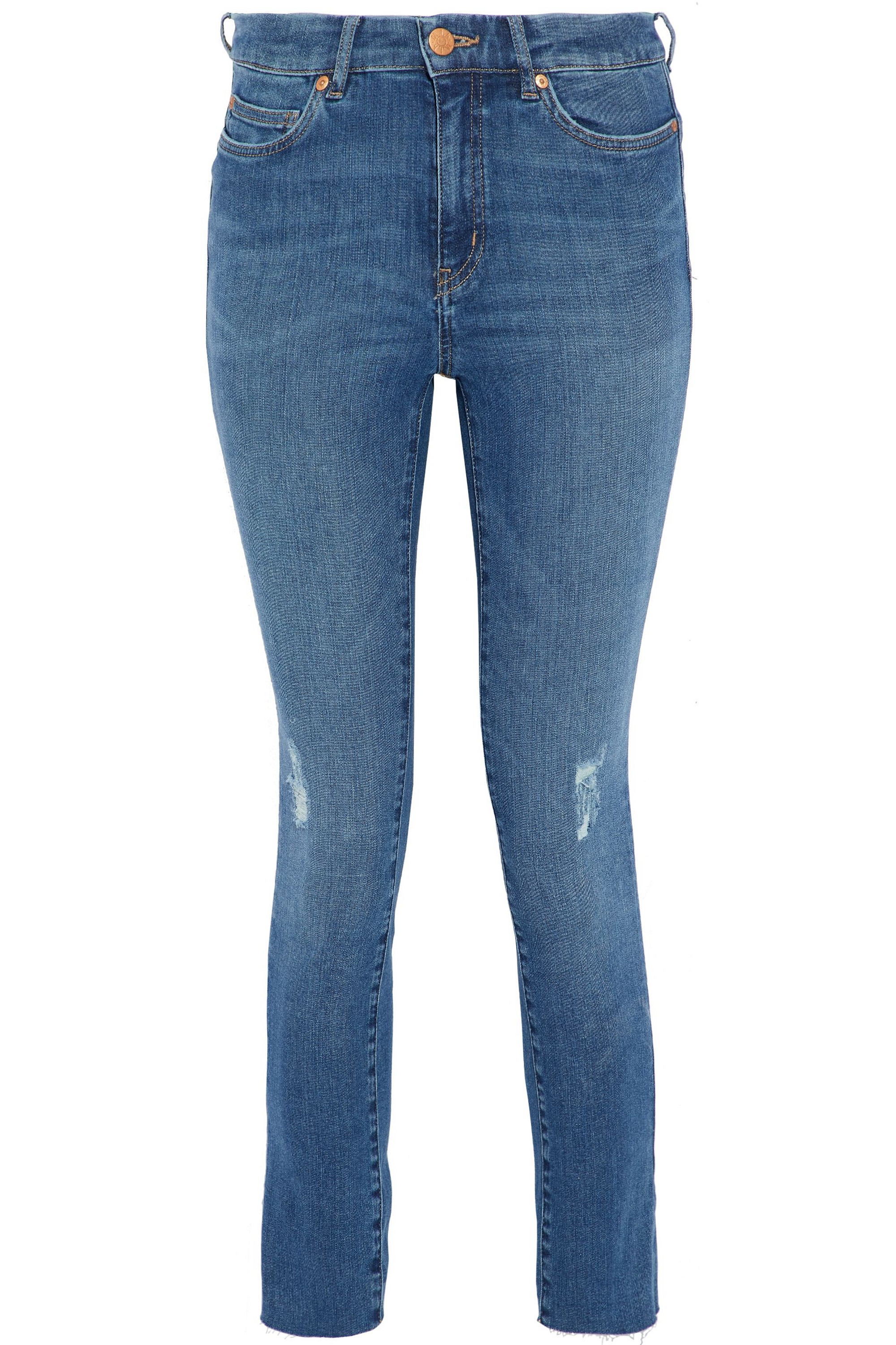 M.I.H JEANS Distressed high-rise skinny jeans thumbnail
