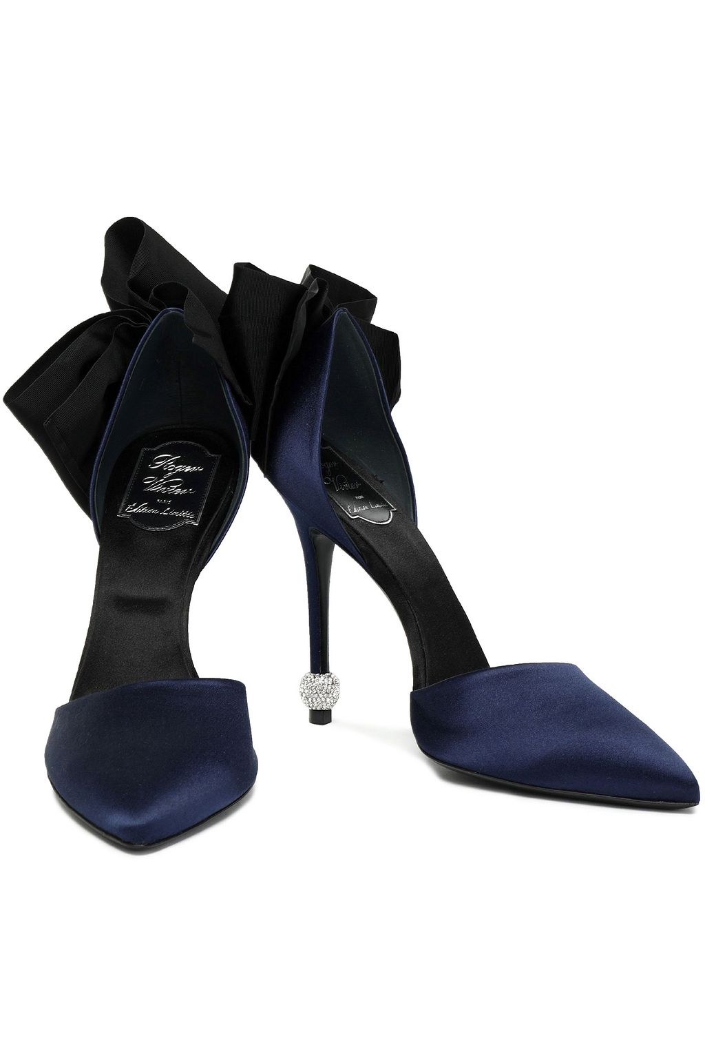 ROGER VIVIER Bow-embellished satin pumps