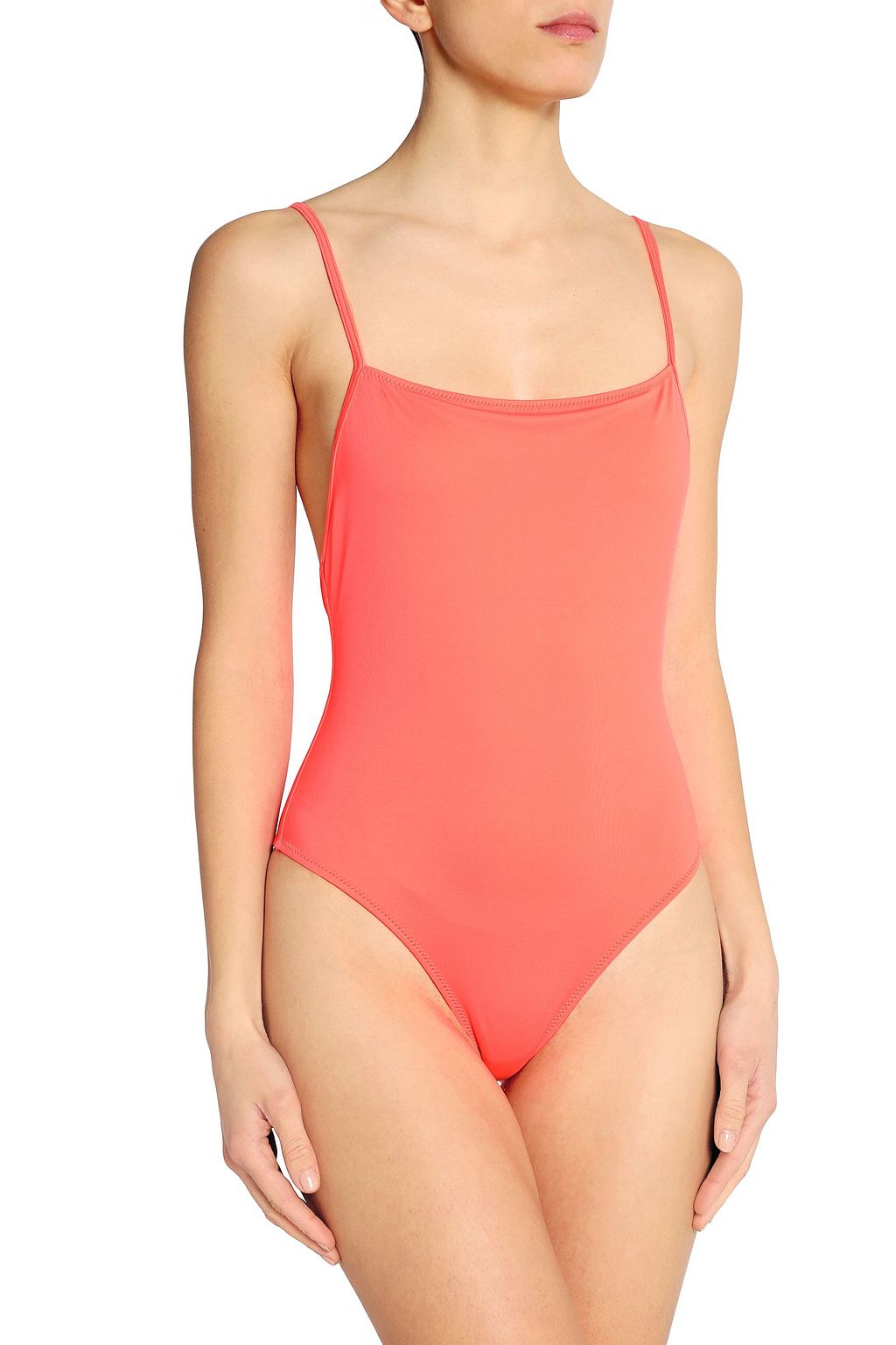 SOLID & STRIPED Stretch-knit swimsuit