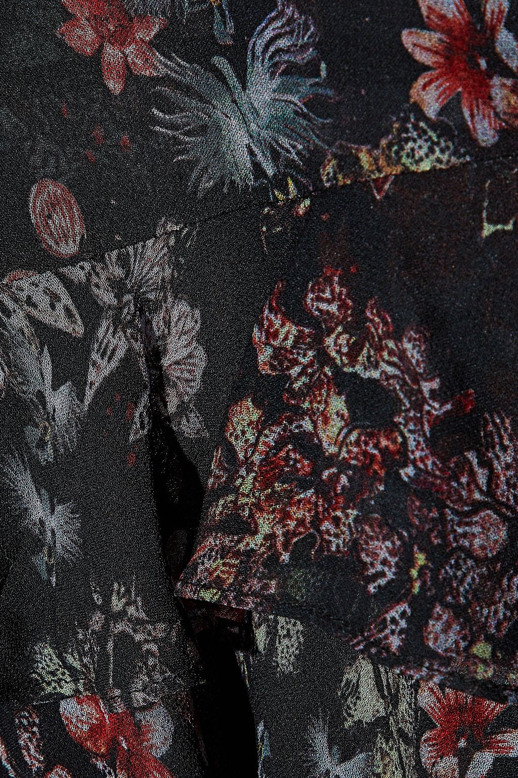 IRO Averen ruffled floral-print chiffon mini dress