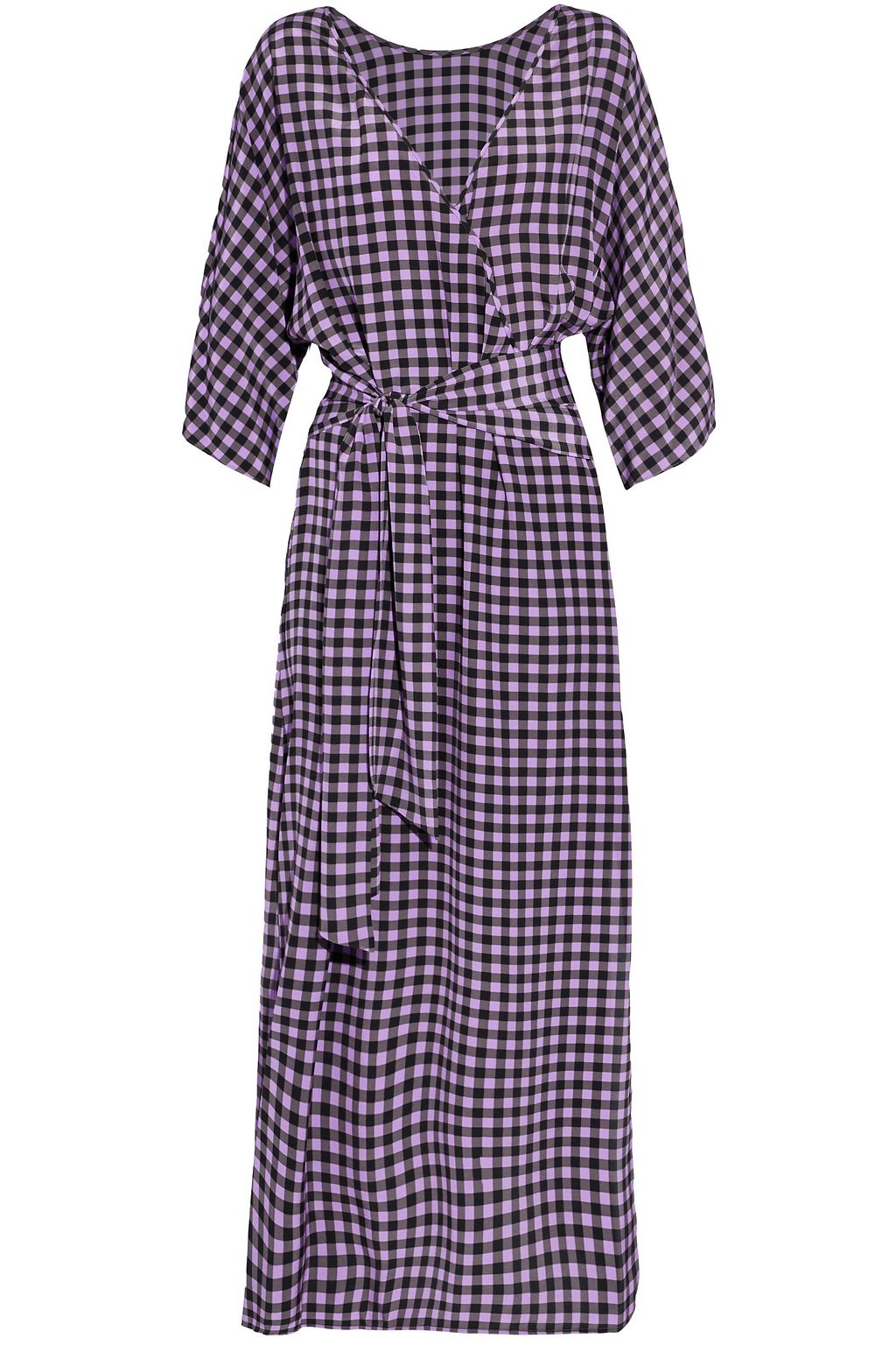 dvf gingham dress