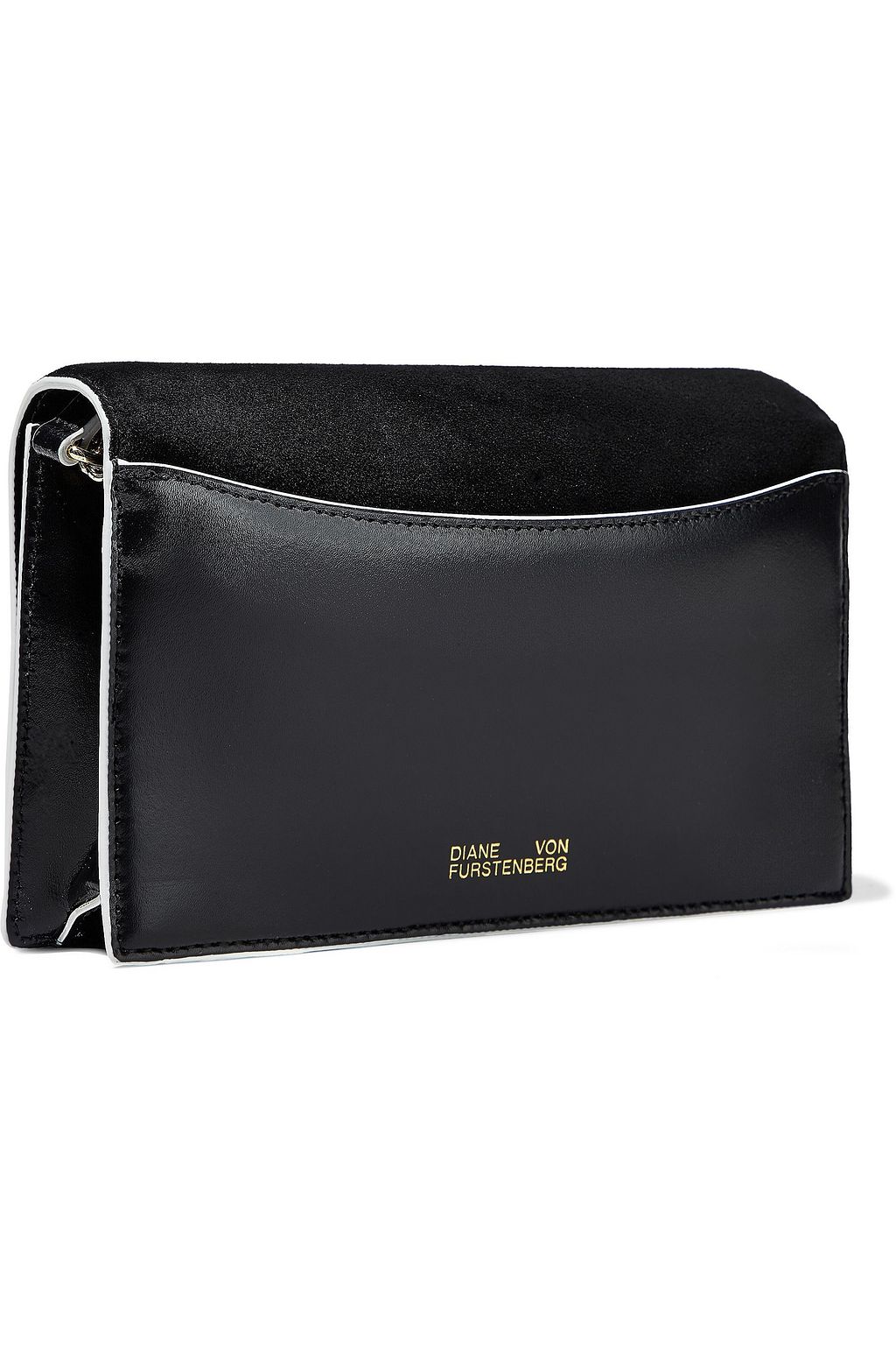 DIANE VON FURSTENBERG Soiree patent-leather shoulder bag