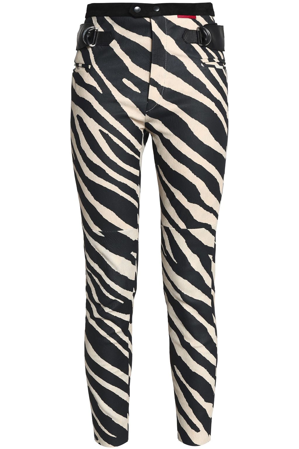 animal print leather pants