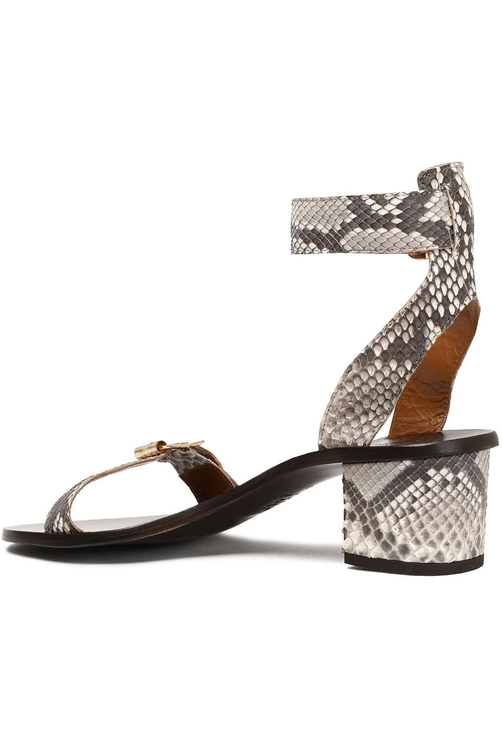 ATP ATELIER Buckled python sandals
