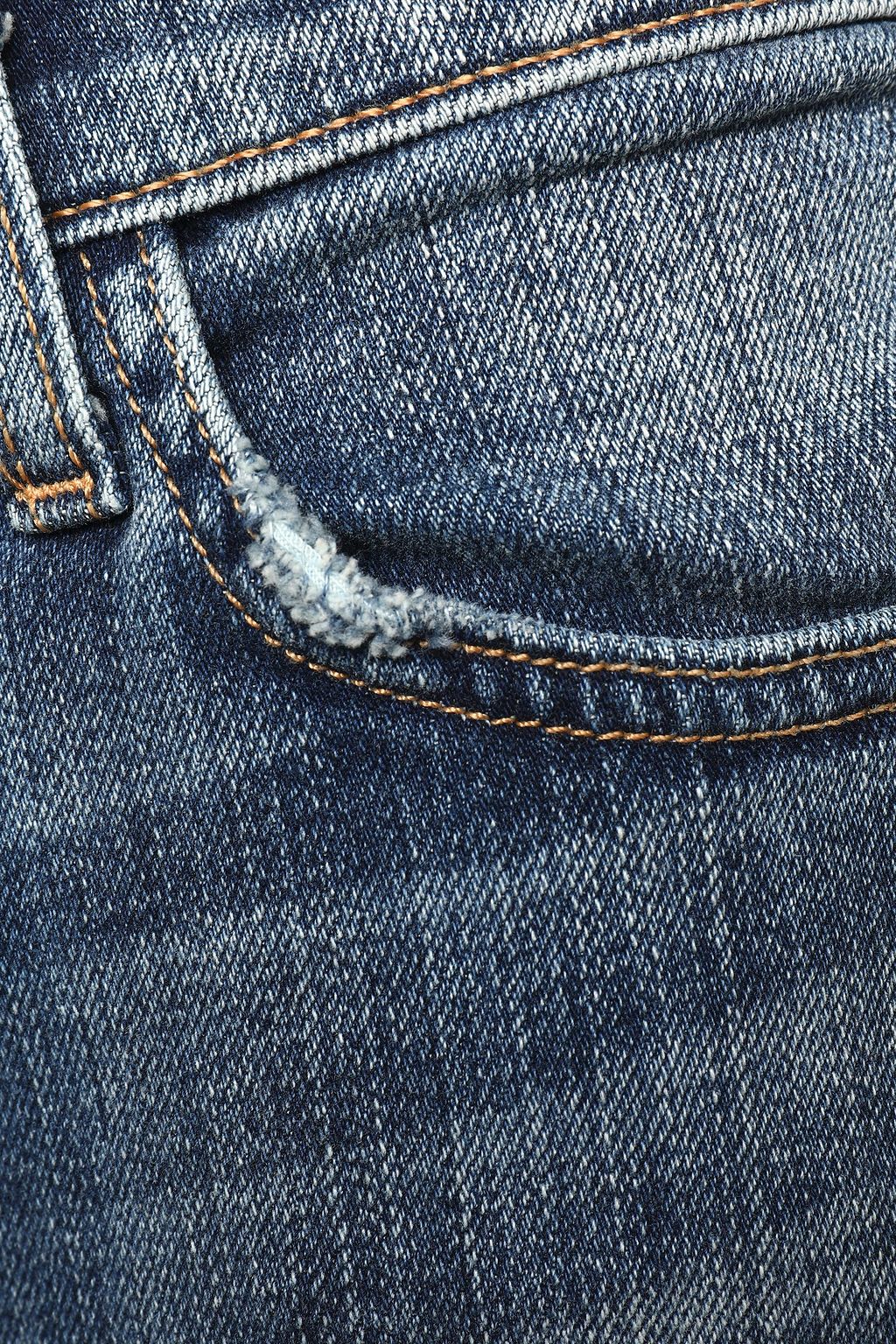 CURRENT/ELLIOTT Mid-rise straight-leg jeans