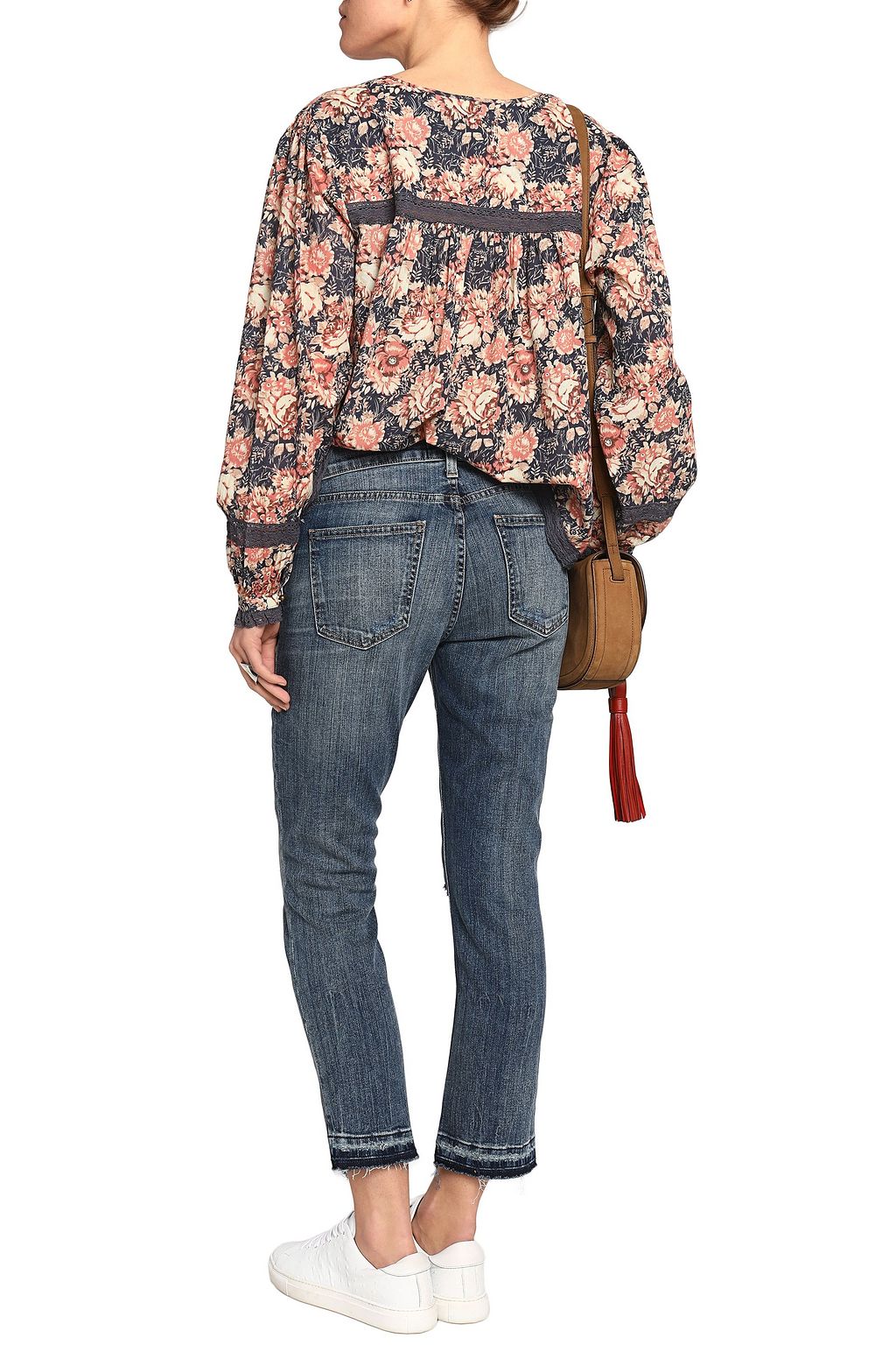 CURRENT/ELLIOTT Mid-rise straight-leg jeans