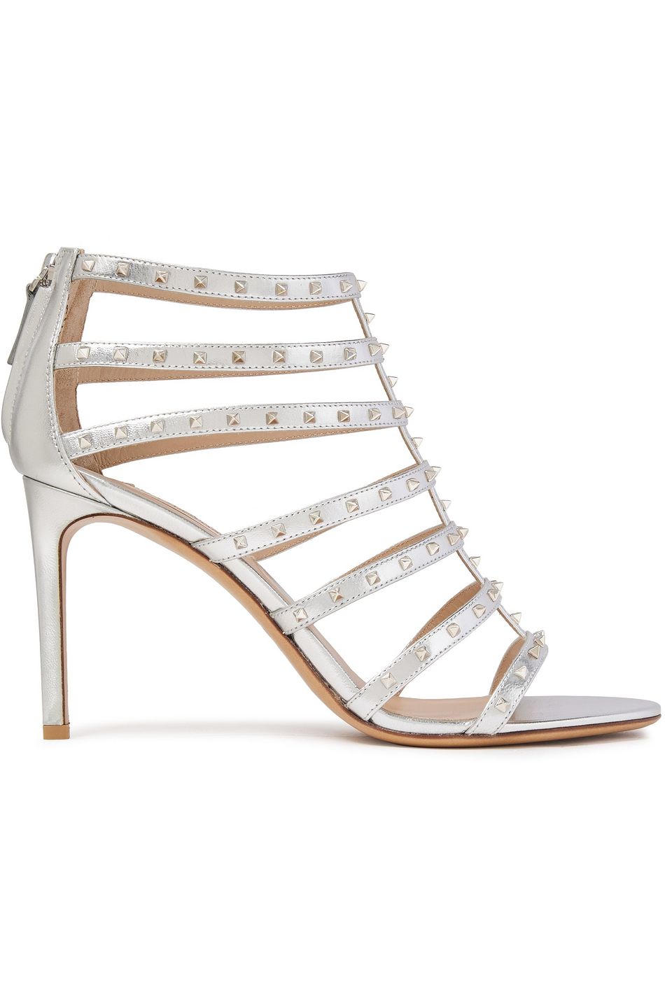 valentino heels silver