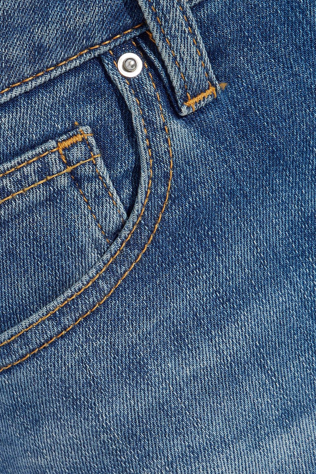 IRO Balah frayed faded mid-rise skinny jeans
