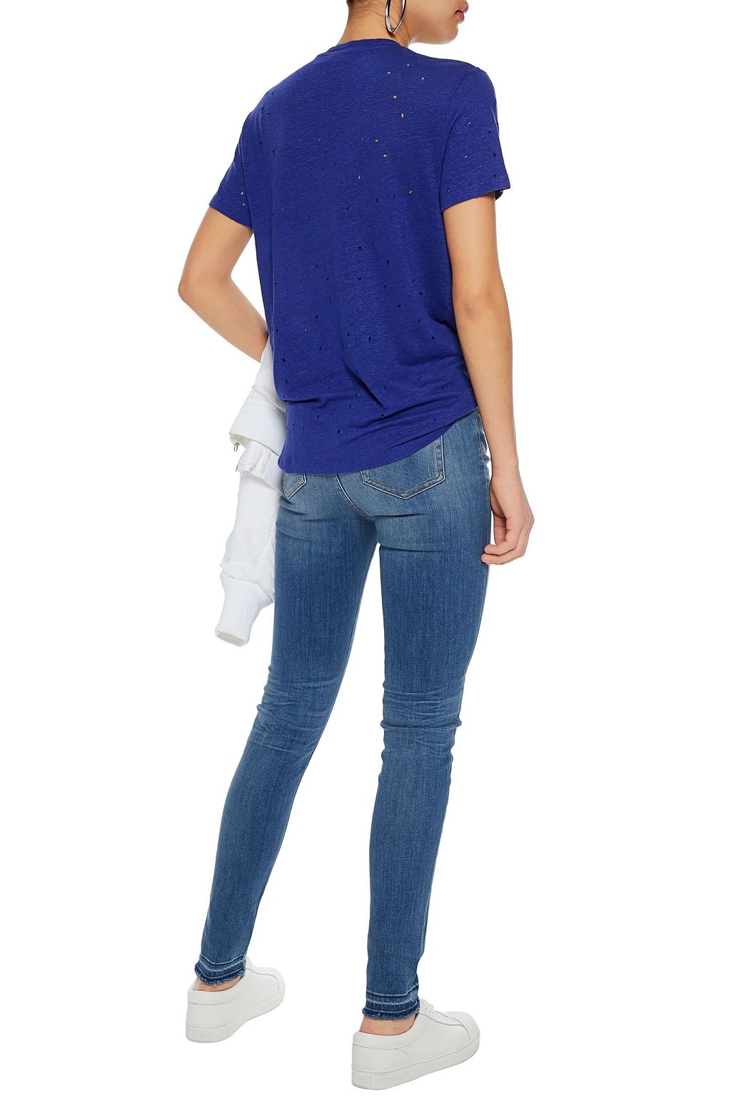 IRO Balah frayed faded mid-rise skinny jeans