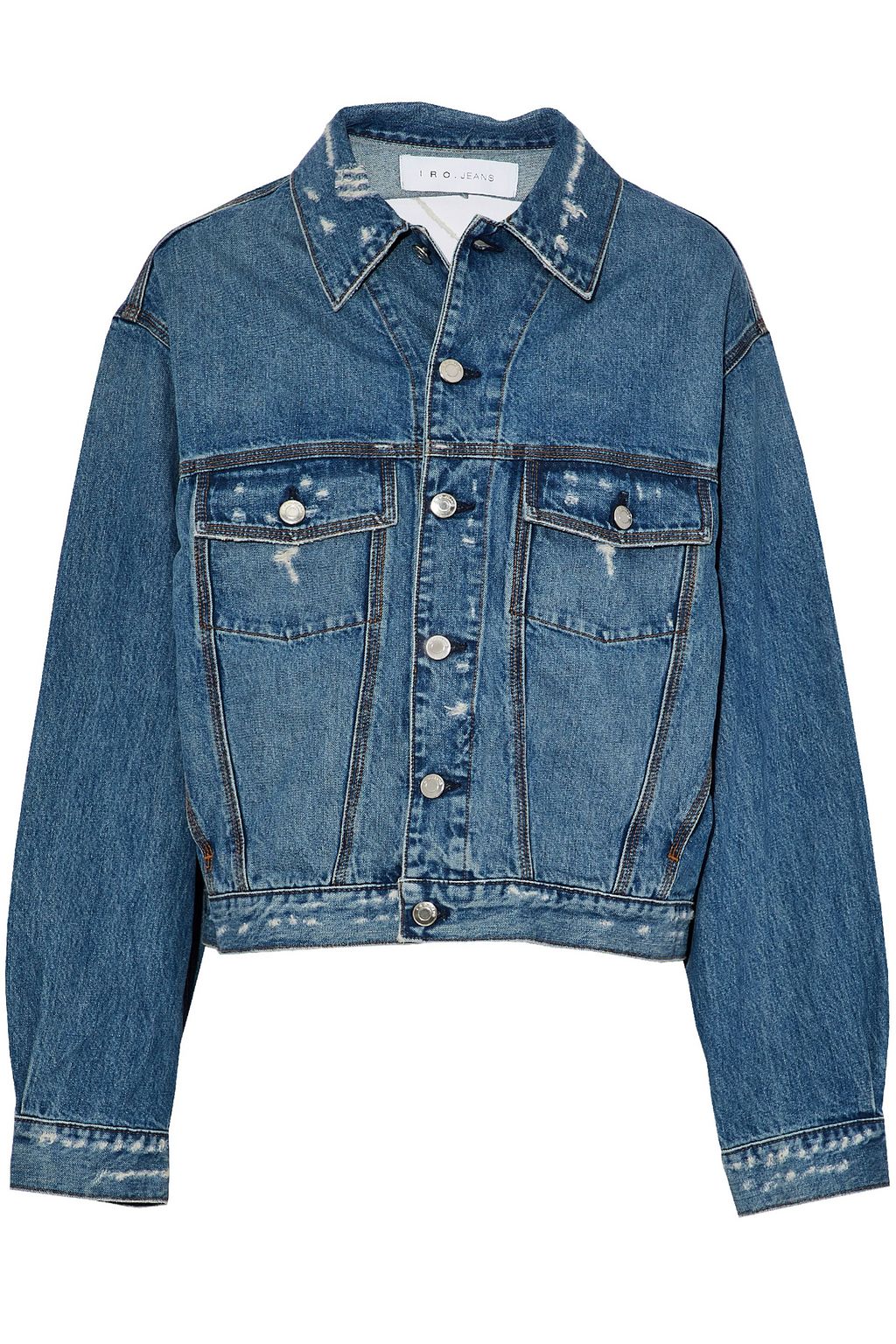 cheap distressed denim jacket