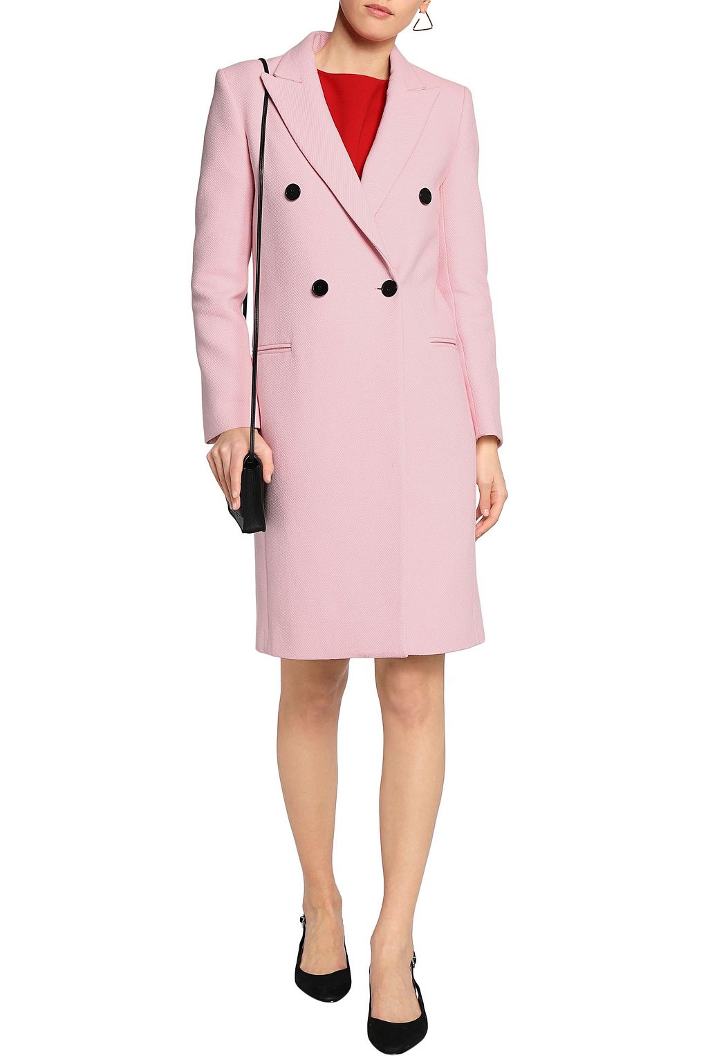 CLAUDIE PIERLOT Cotton-blend jacquard coat