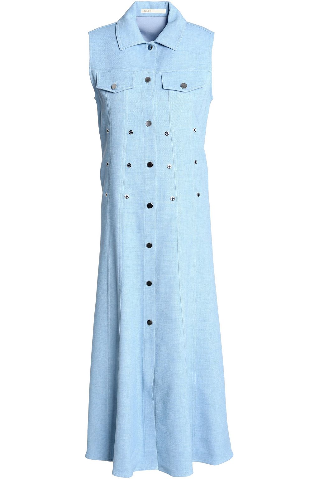 chambray shirt dress midi