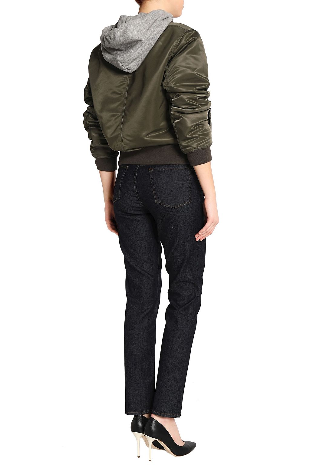 J BRAND Faded mid-rise slim-leg jeans