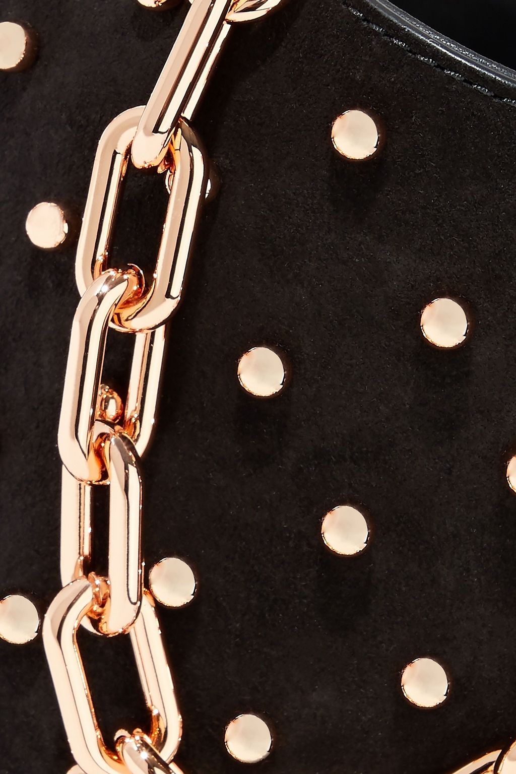 ALEXANDER WANG Roxy chain-embellished studded suede tote