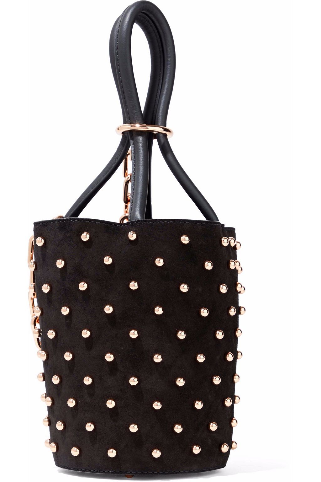 ALEXANDER WANG Roxy chain-embellished studded suede tote
