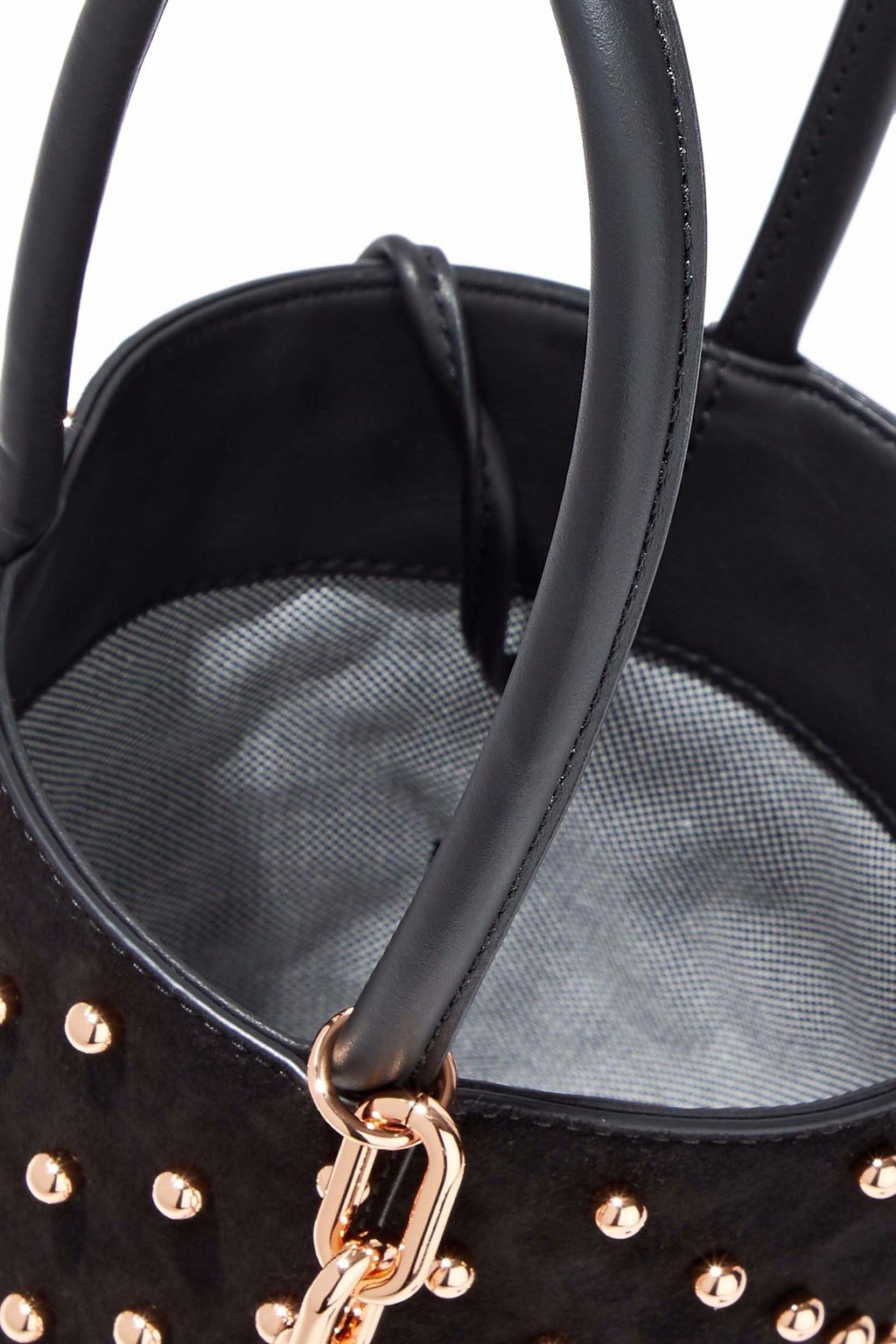 ALEXANDER WANG Roxy chain-embellished studded suede tote