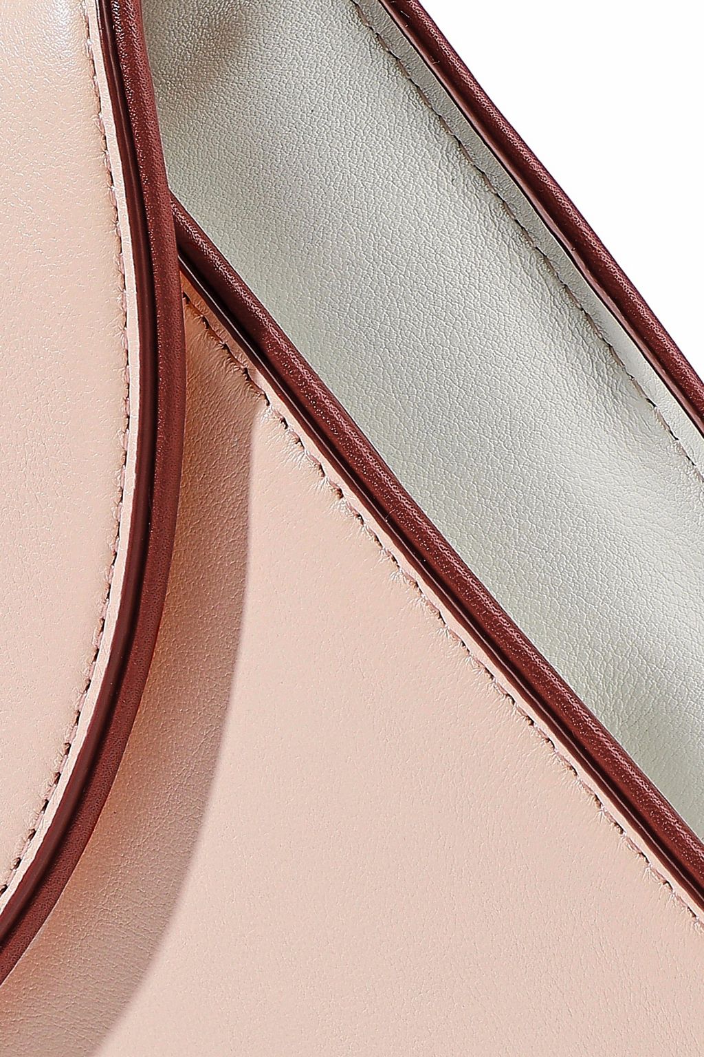 DIANE VON FURSTENBERG Two-tone suede envelope clutch
