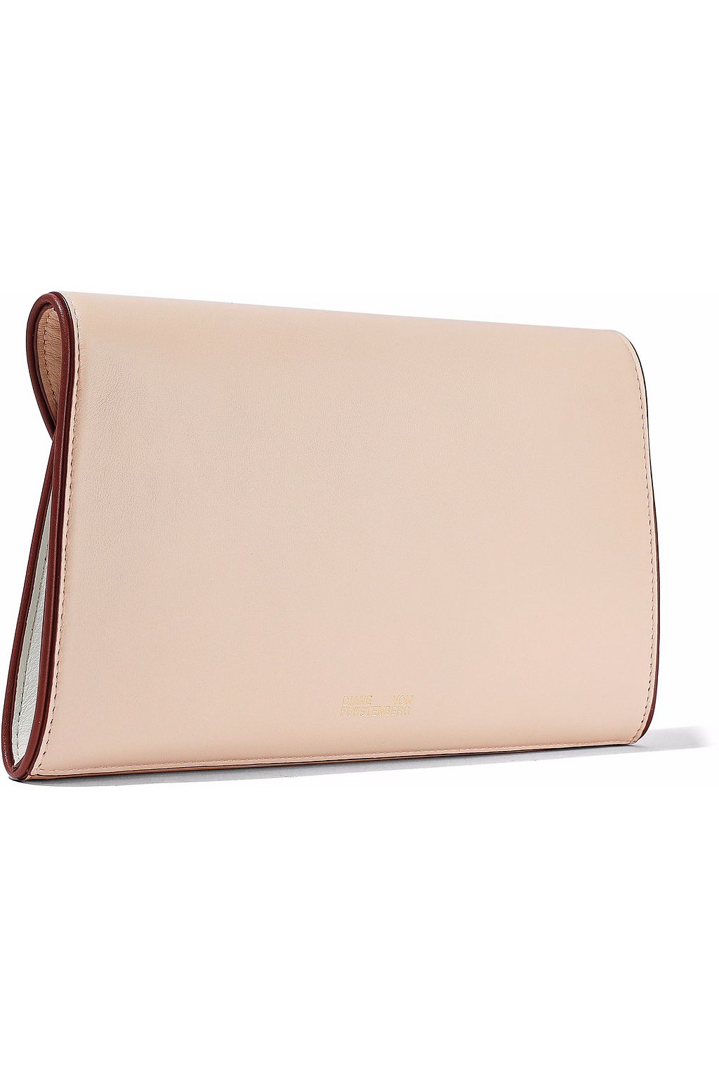 DIANE VON FURSTENBERG Two-tone suede envelope clutch