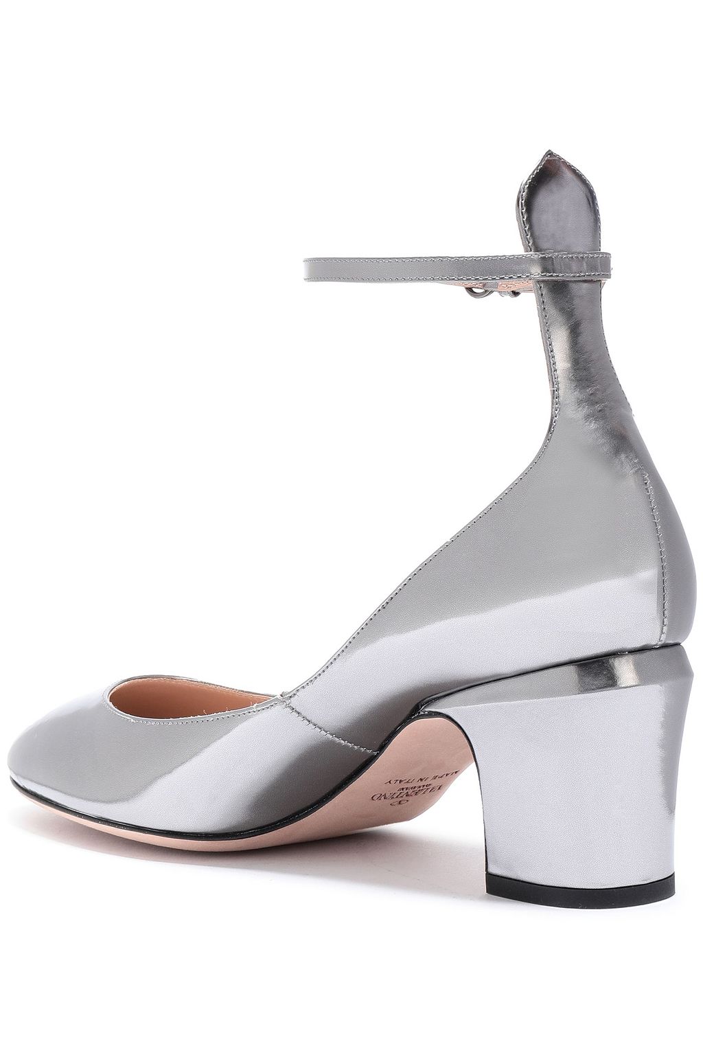 VALENTINO GARAVANI Mirrored-leather pumps