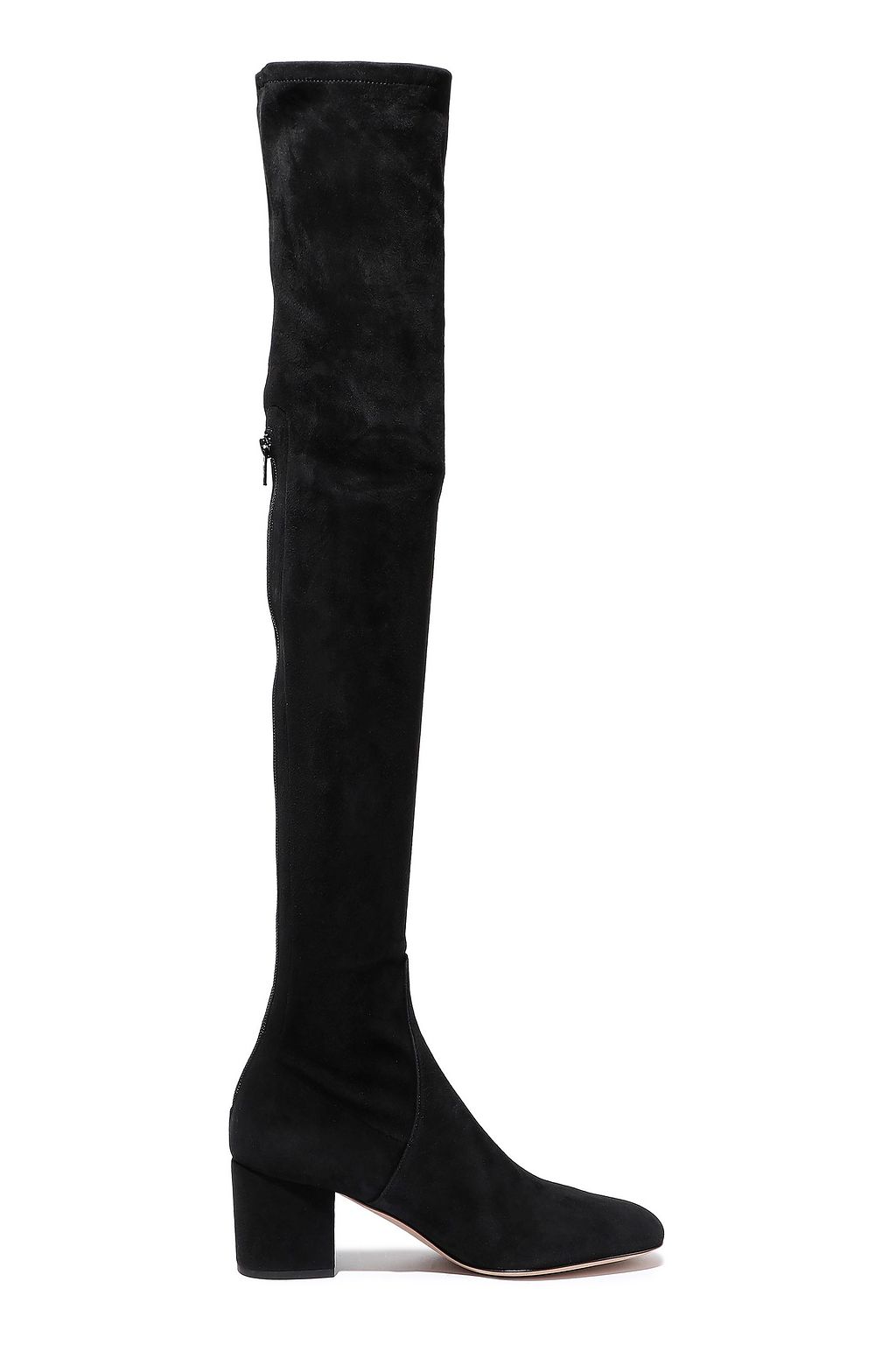 stretch suede over the knee boots