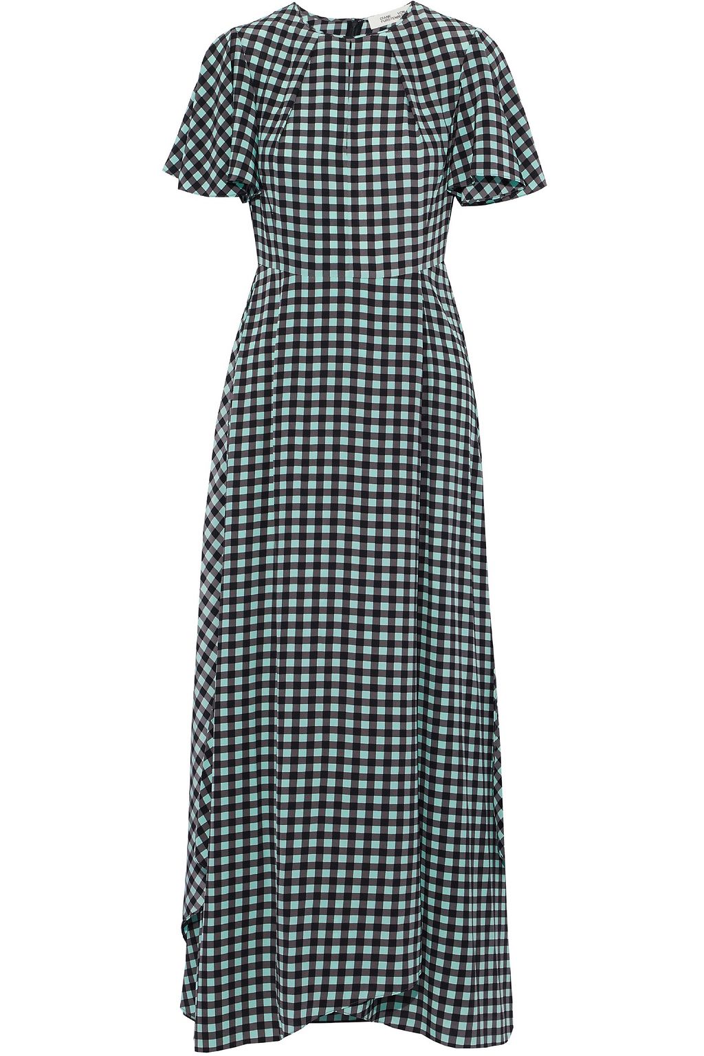 diane von furstenberg gingham dress