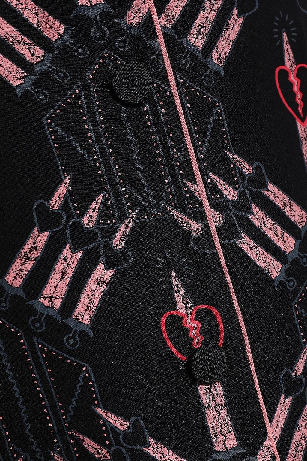 VALENTINO GARAVANI Printed silk crepe de chine shirt