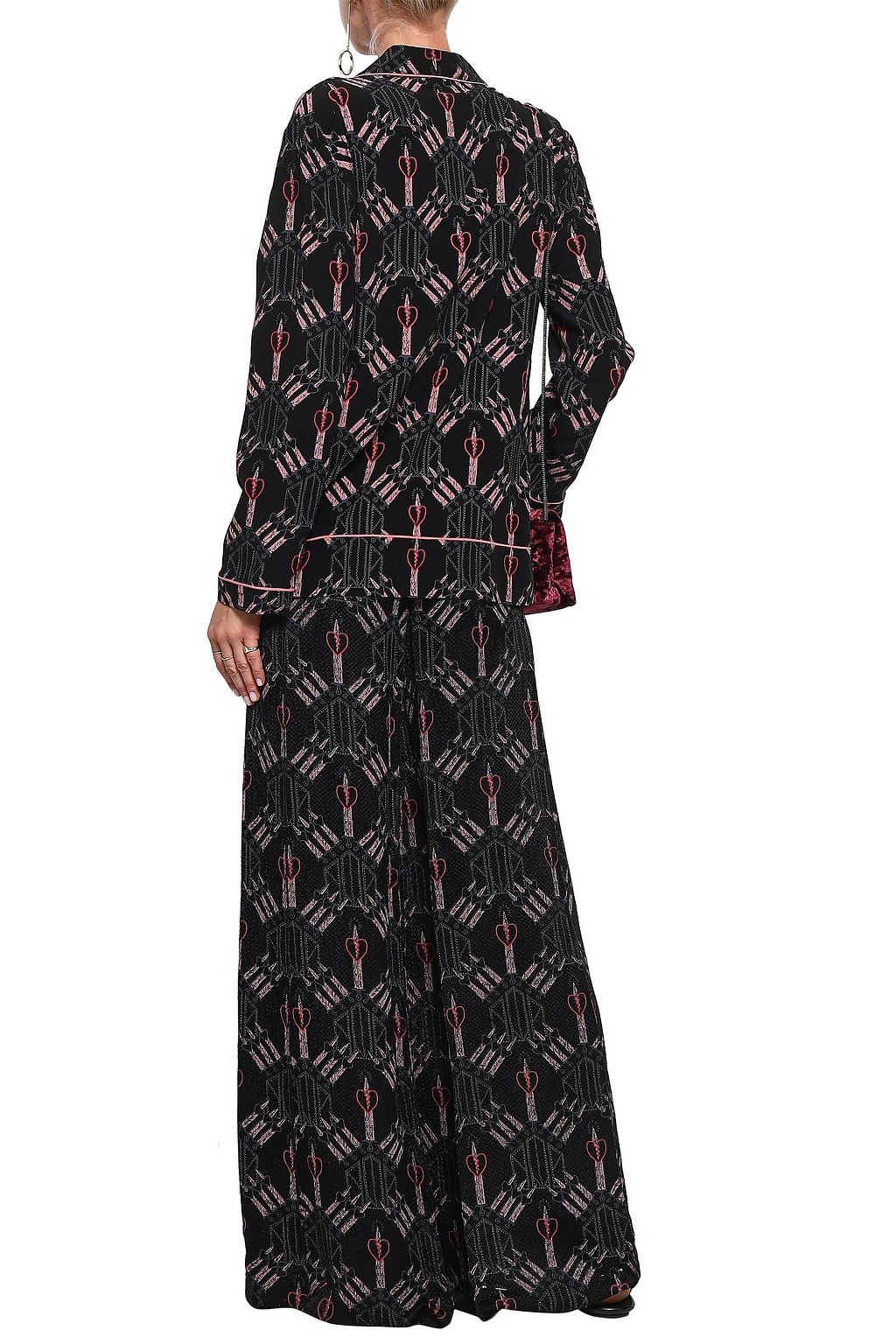VALENTINO GARAVANI Printed silk crepe de chine shirt