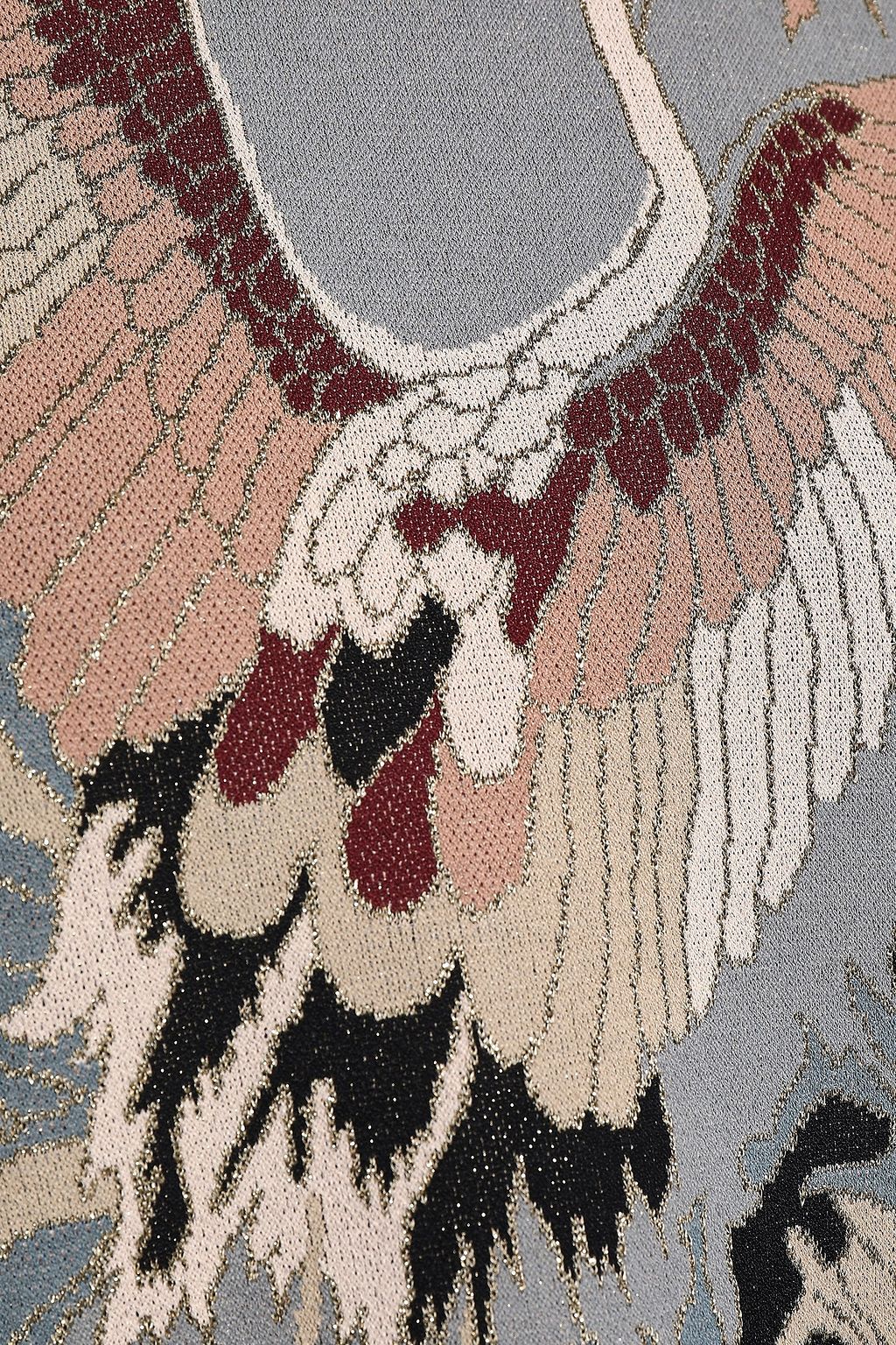 VALENTINO GARAVANI Metallic jacquard-knit sweater