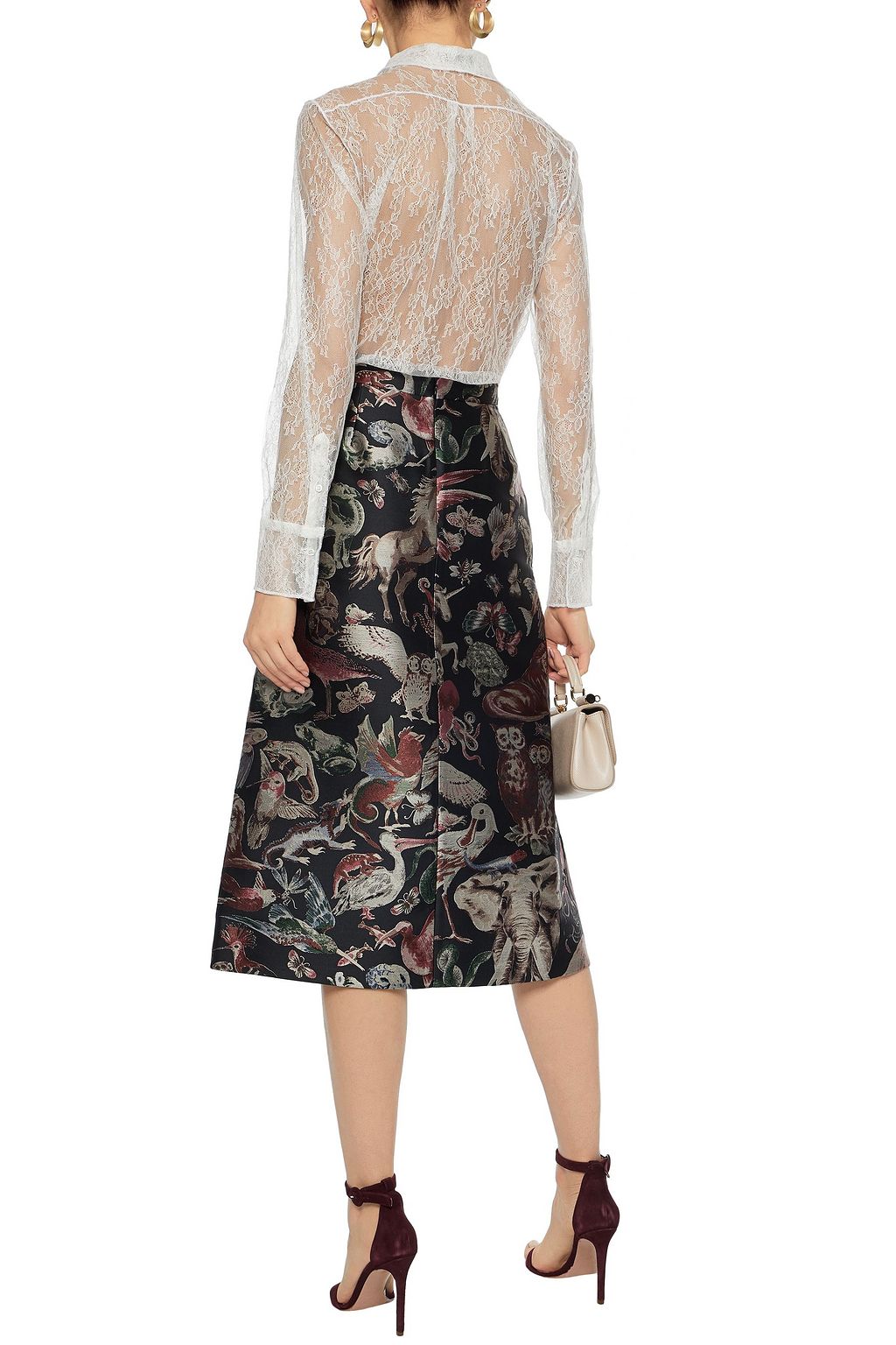 VALENTINO GARAVANI Silk-lace shirt