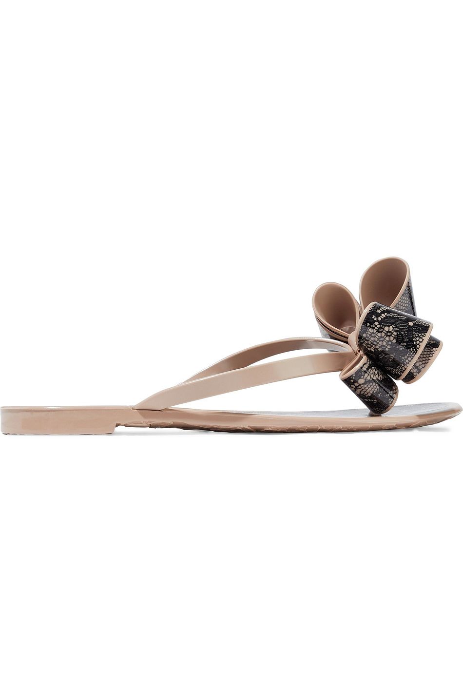 valentino rubber flip flops
