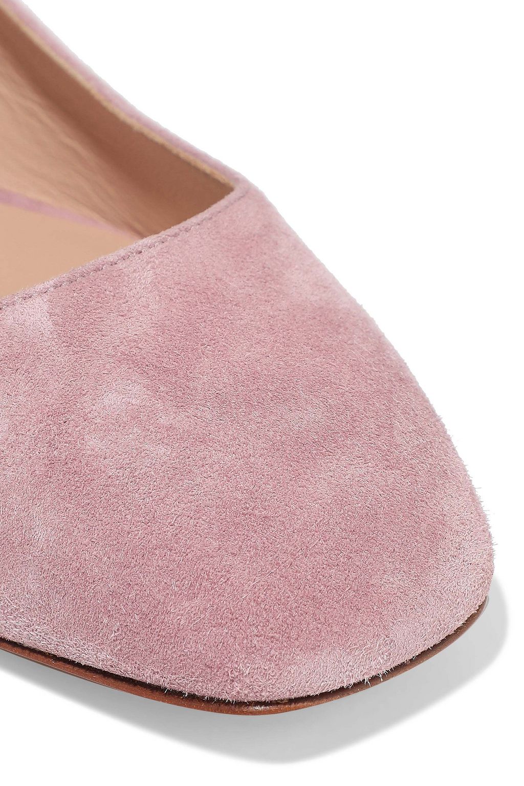 VALENTINO GARAVANI Tango lace-up suede ballet flats