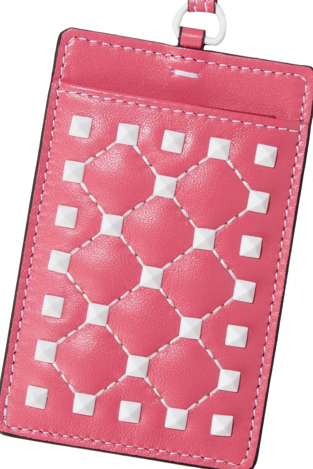 VALENTINO GARAVANI Free Rockstud Spike quilted leather luggage tag