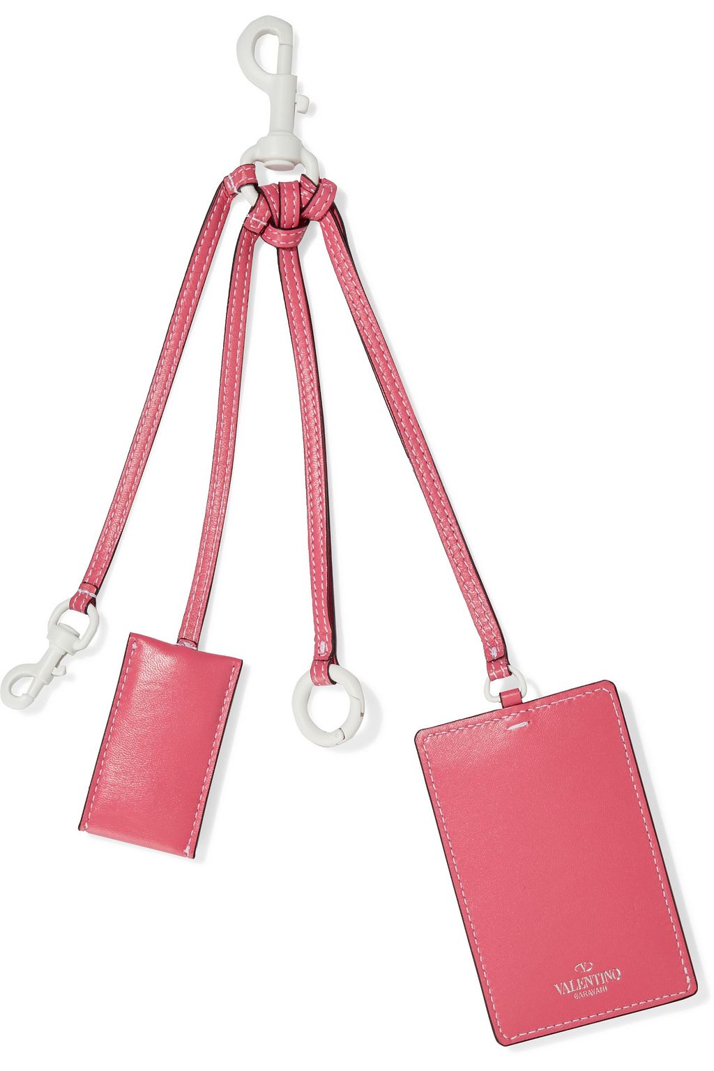 VALENTINO GARAVANI Free Rockstud Spike quilted leather luggage tag