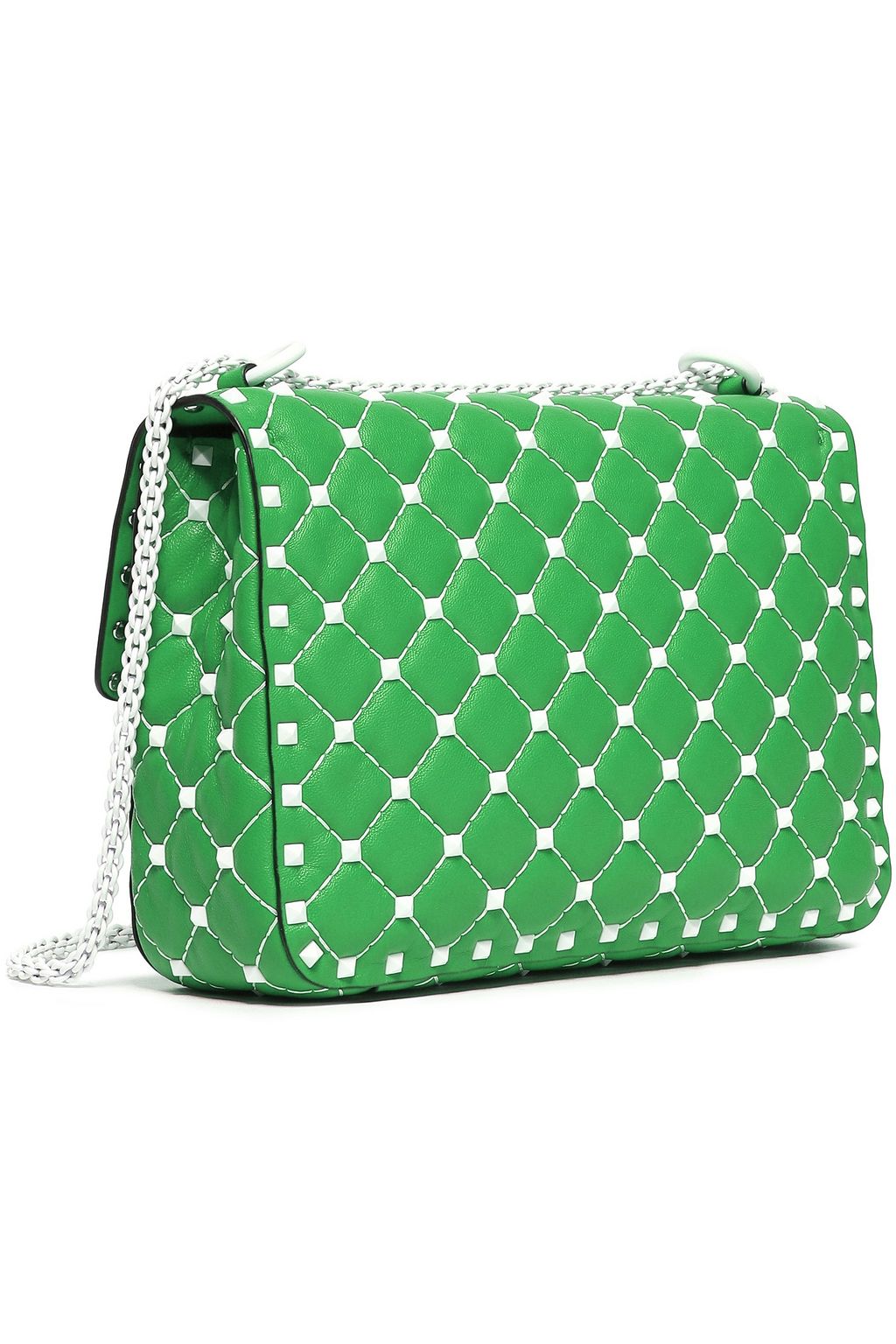 VALENTINO GARAVANI Studded quilted leather shoulder bag THE