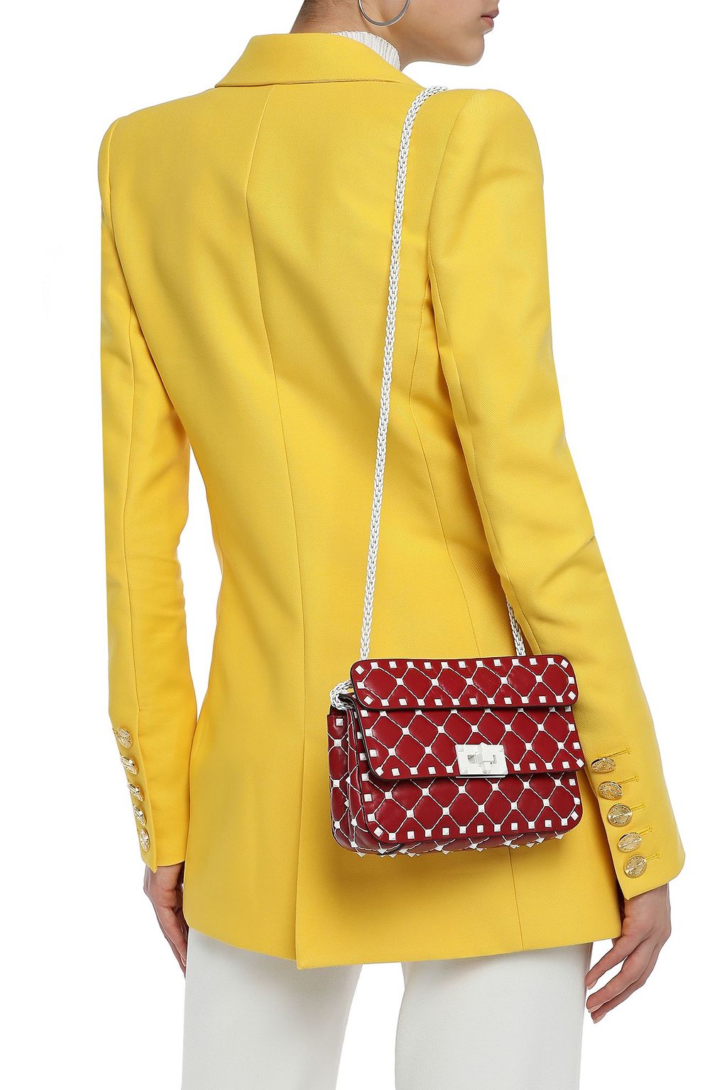 VALENTINO GARAVANI Rockstud quilted leather belt bag