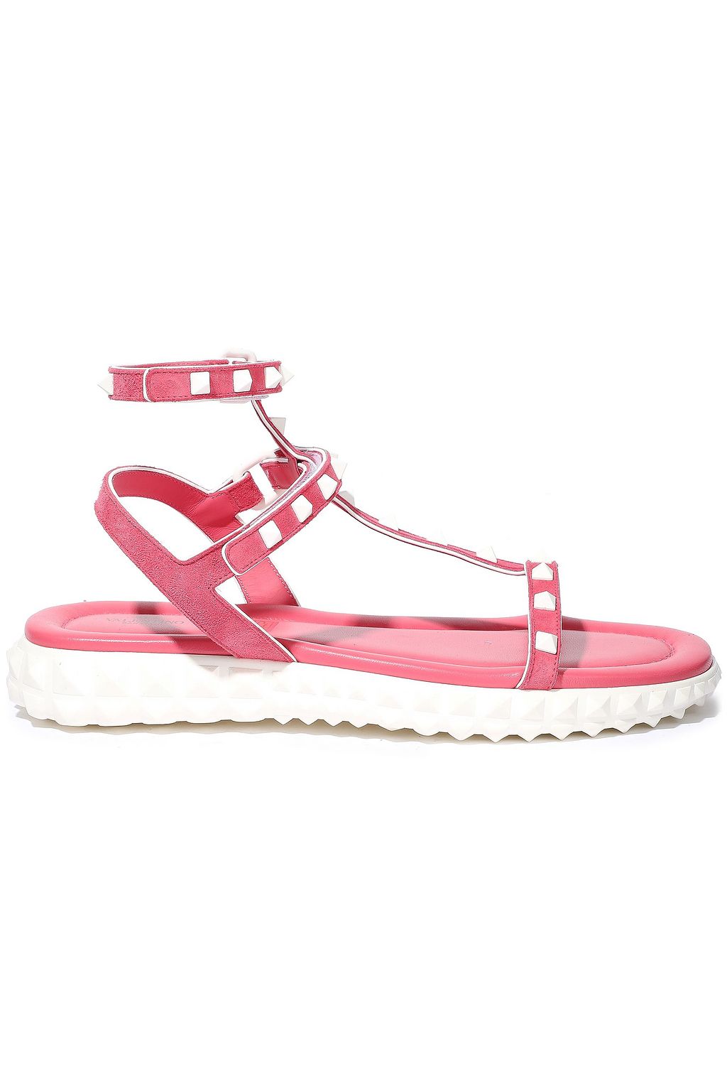 valentino rockstud suede sandal