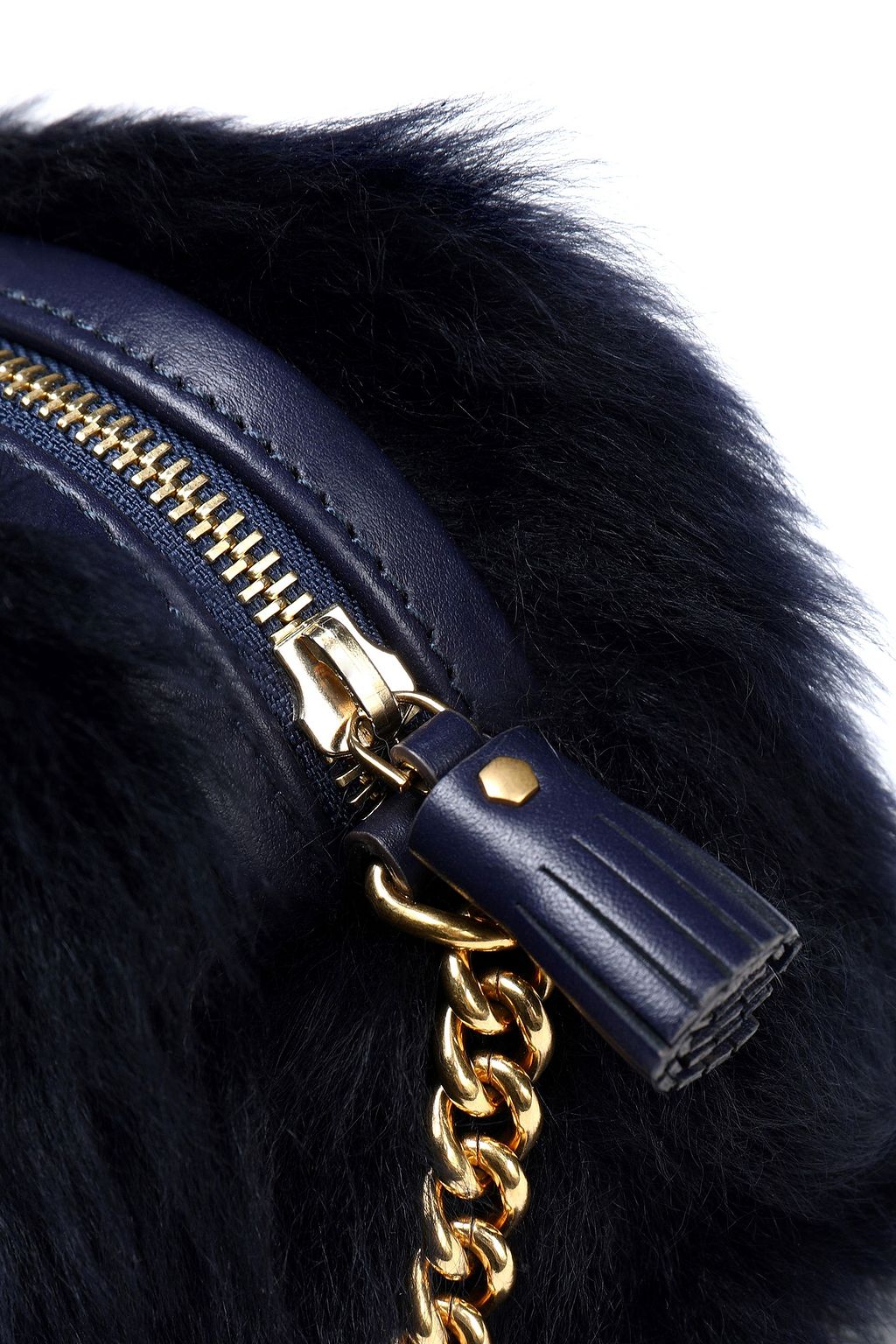 ANYA HINDMARCH Eyes mini shearling shoulder bag