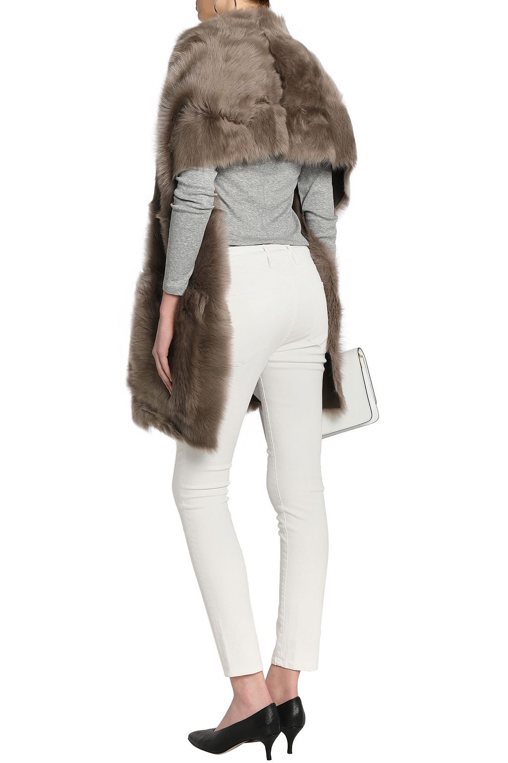 YVES SALOMON Shearling wrap