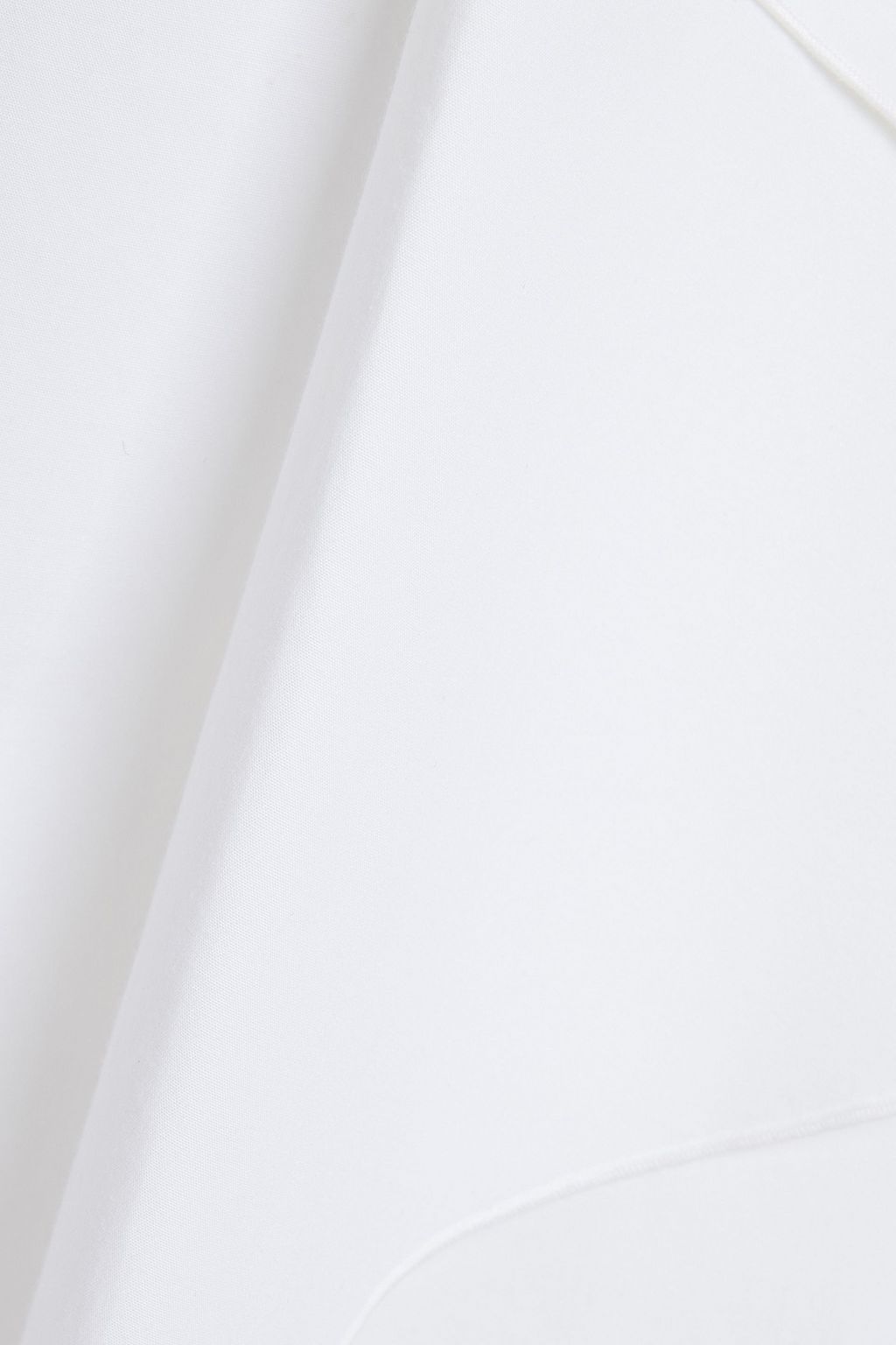 LANVIN Draped stretch-cotton poplin shirt