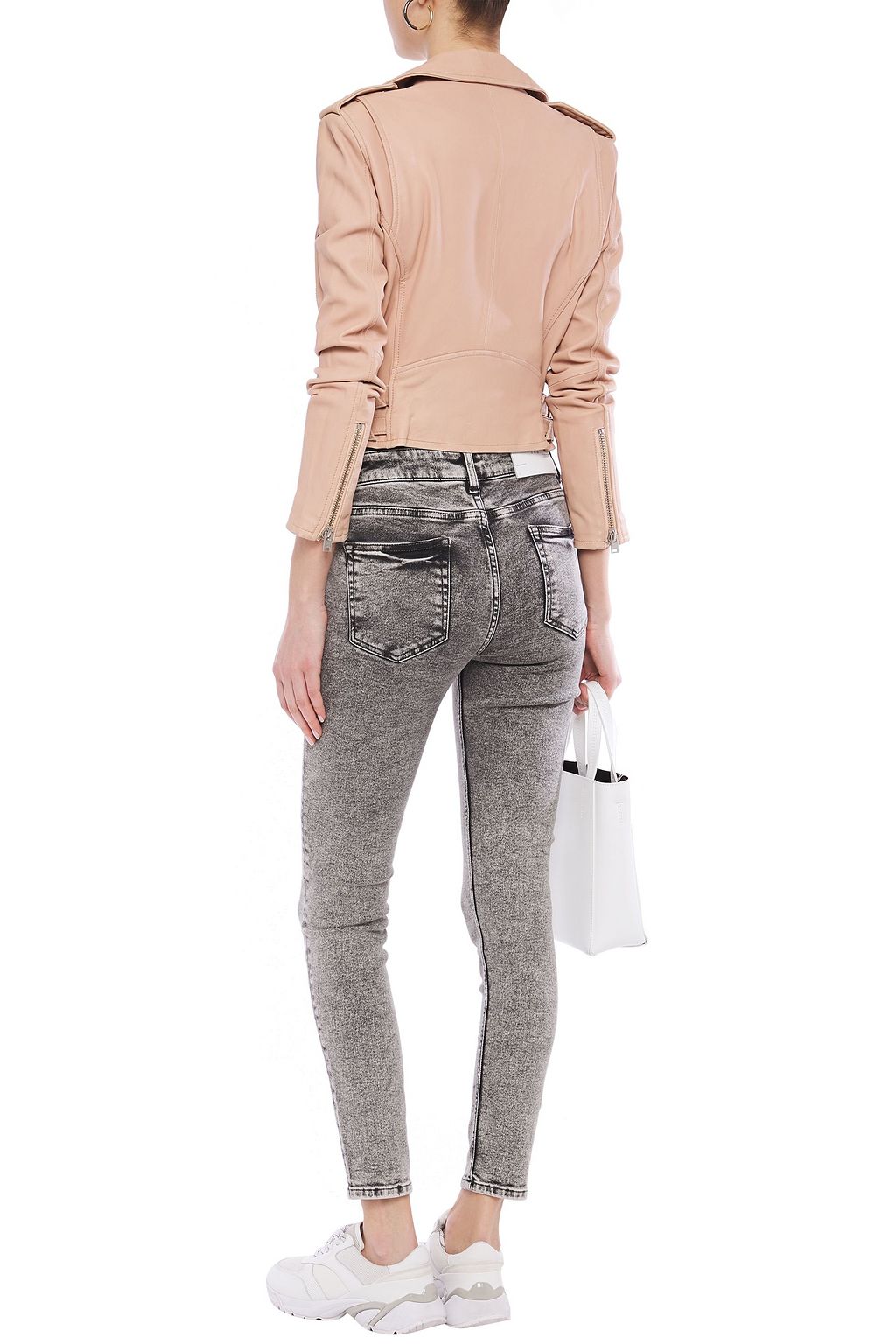 IRO Optimism acid-wash mid-rise skinny jeans