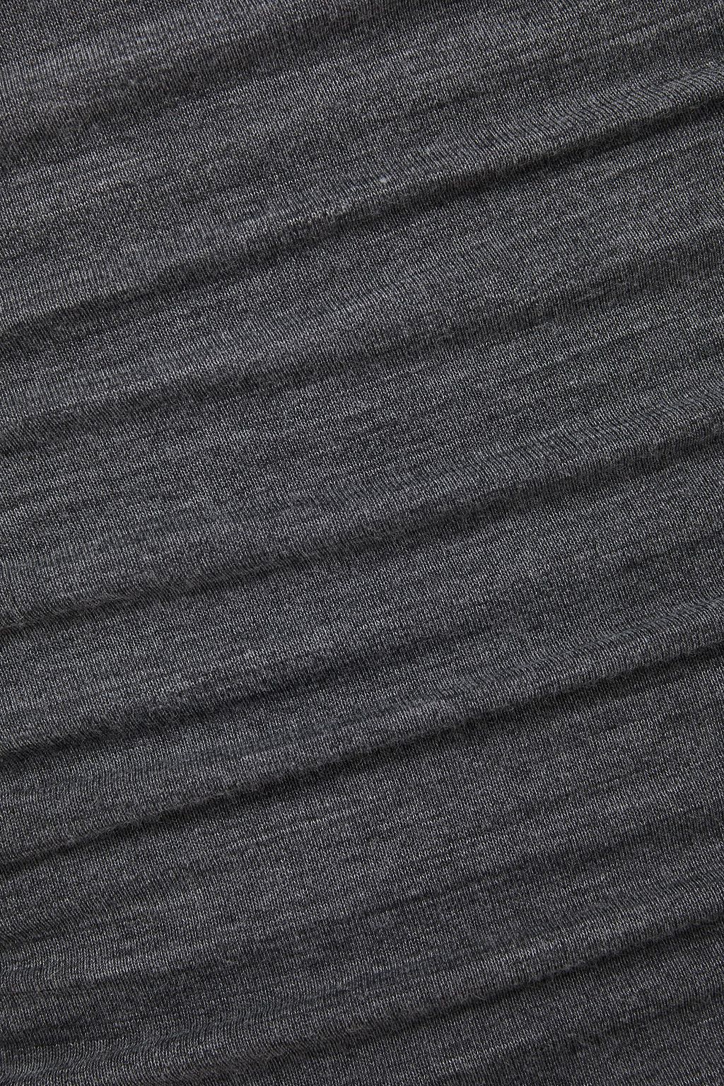 IRO Speedy braid-trimmed ruched jersey mini dress