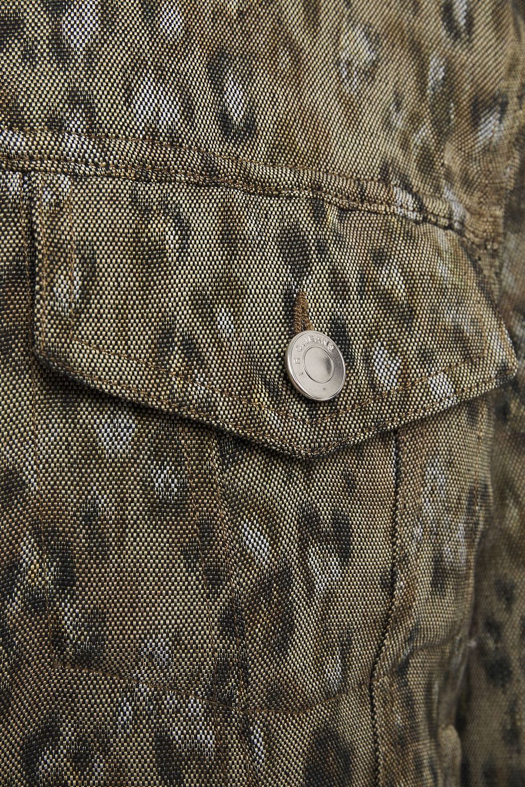 IRO Empathy leopard-print linen-blend jacket