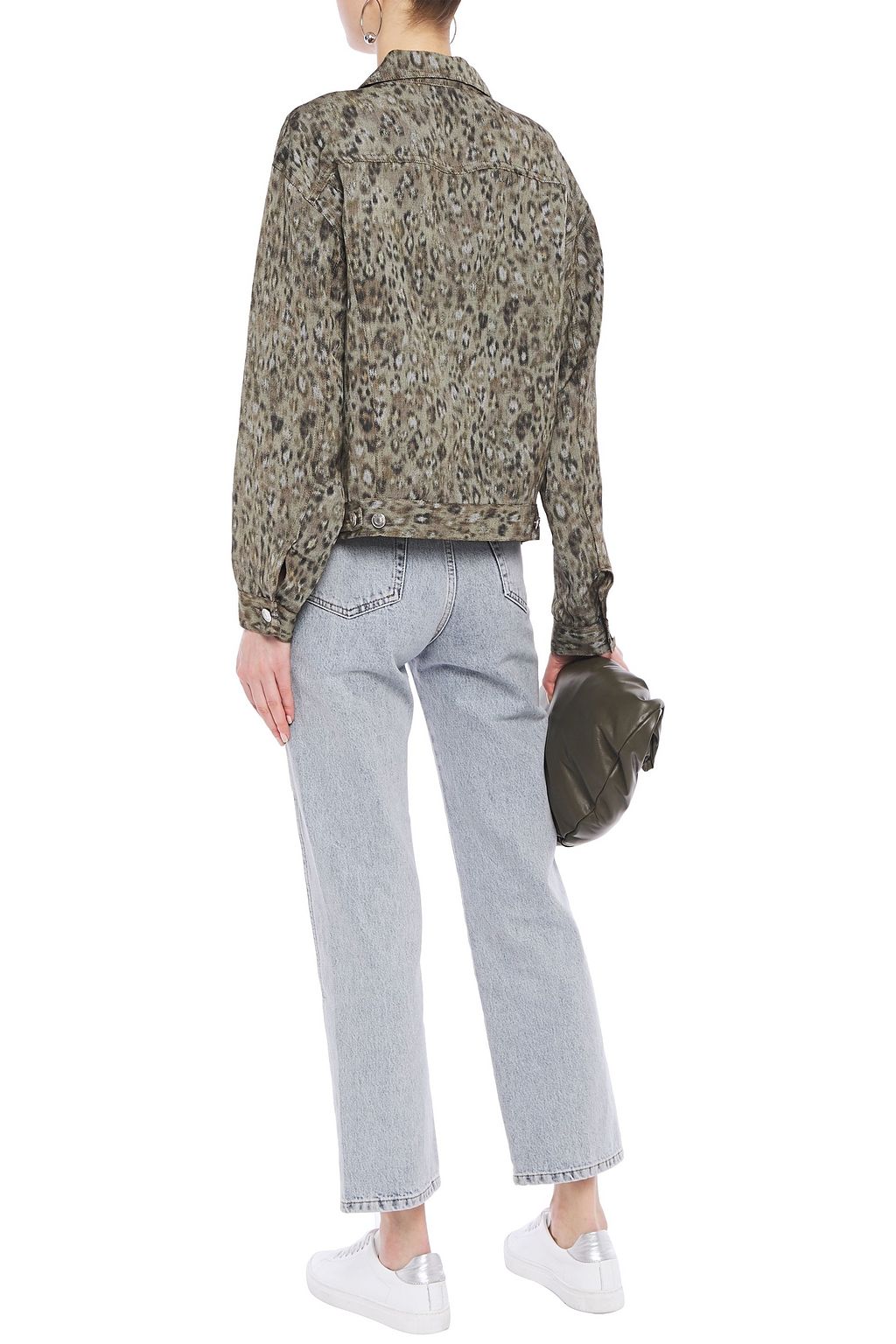 IRO Empathy leopard-print linen-blend jacket