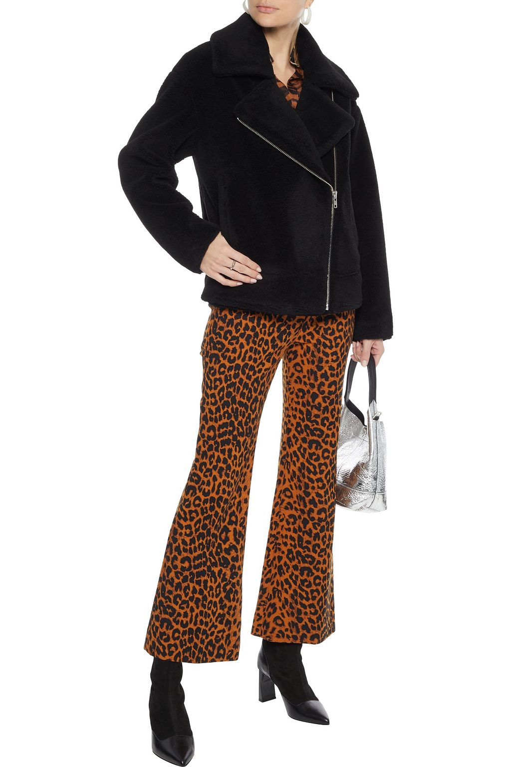 REBECCA MINKOFF Brutus wool-fleece jacket