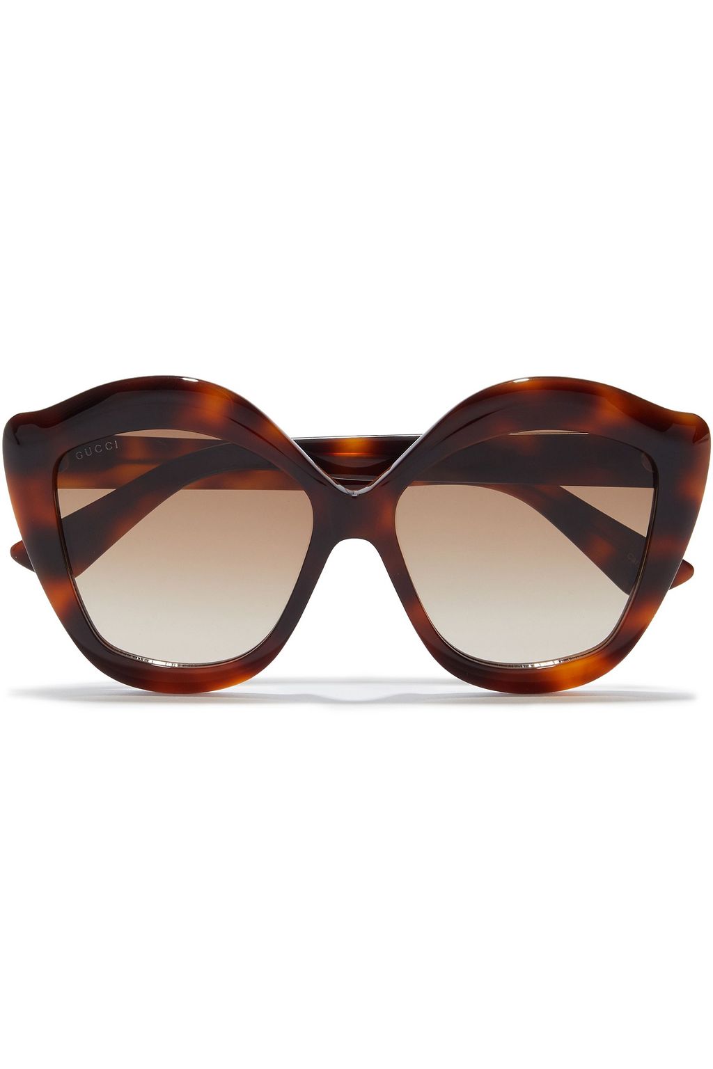 gucci oversize cat eye acetate sunglasses