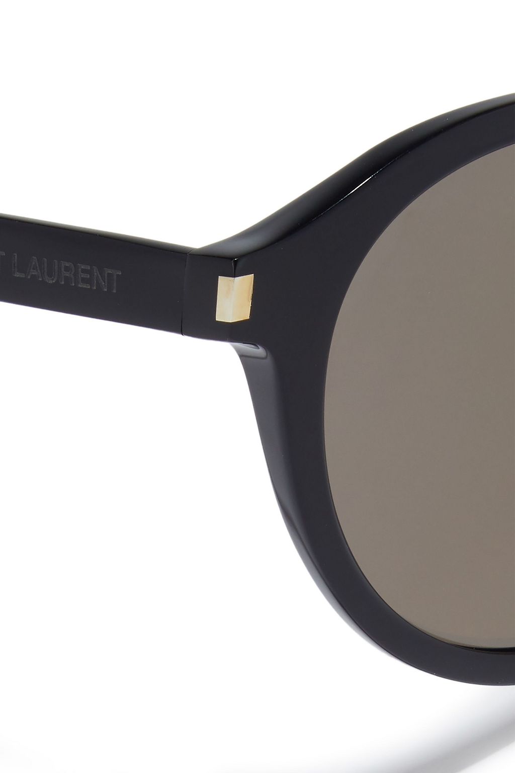 SAINT LAURENT Slim round-frame acetate sunglasses