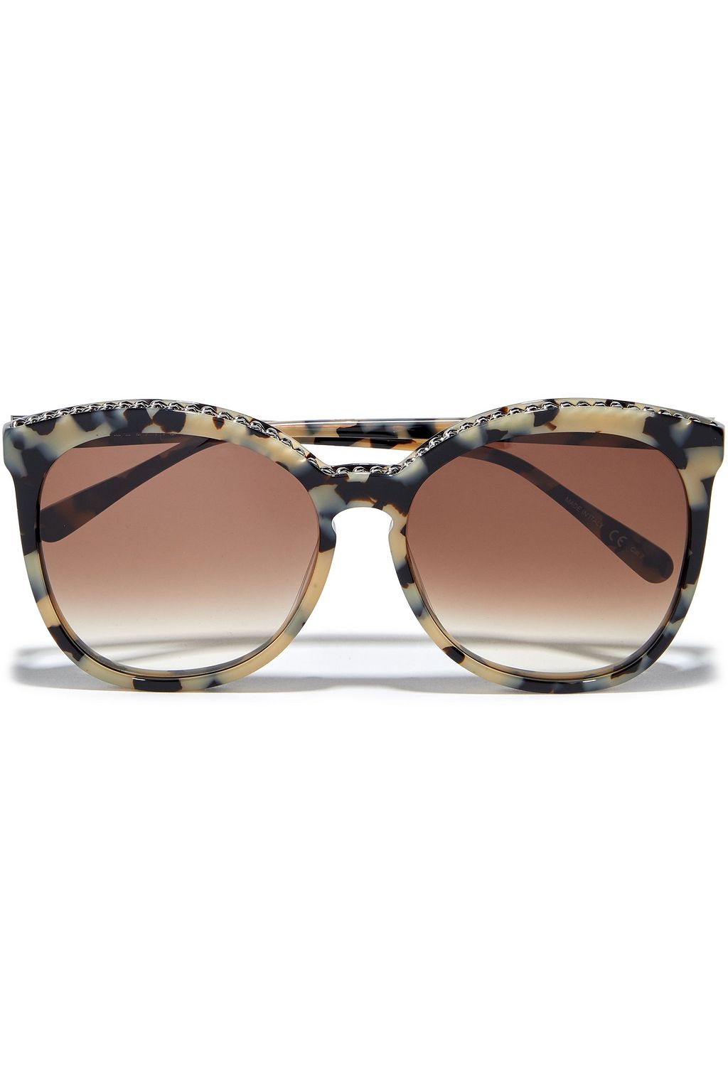 Stella Mccartney Falabella Oversized D Frame Tortoiseshell Acetate Sunglasses The Outnet 