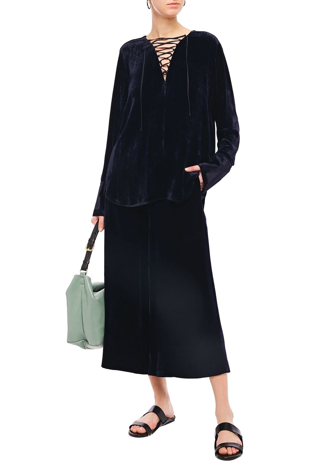 STELLA MCCARTNEY Velvet culottes
